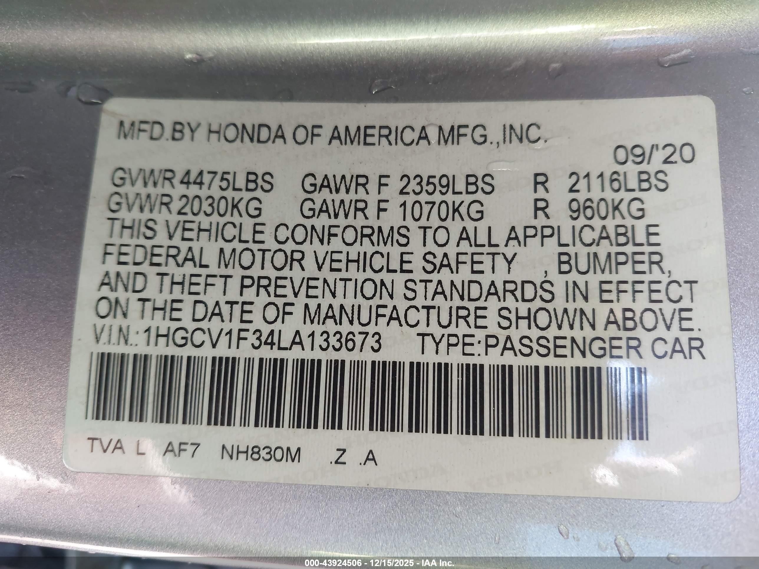 HONDA ACCORD image 9