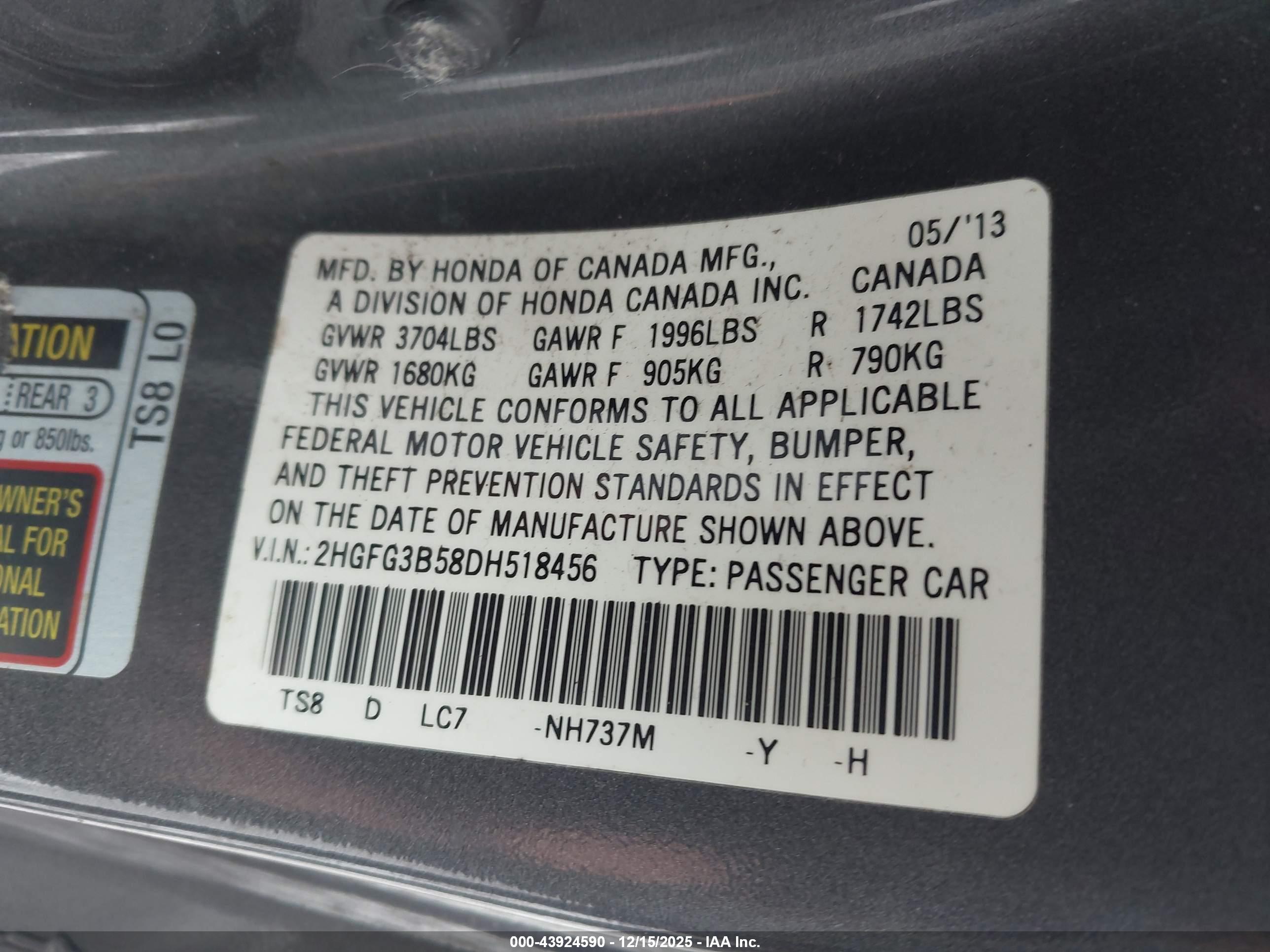 HONDA CIVIC image 9