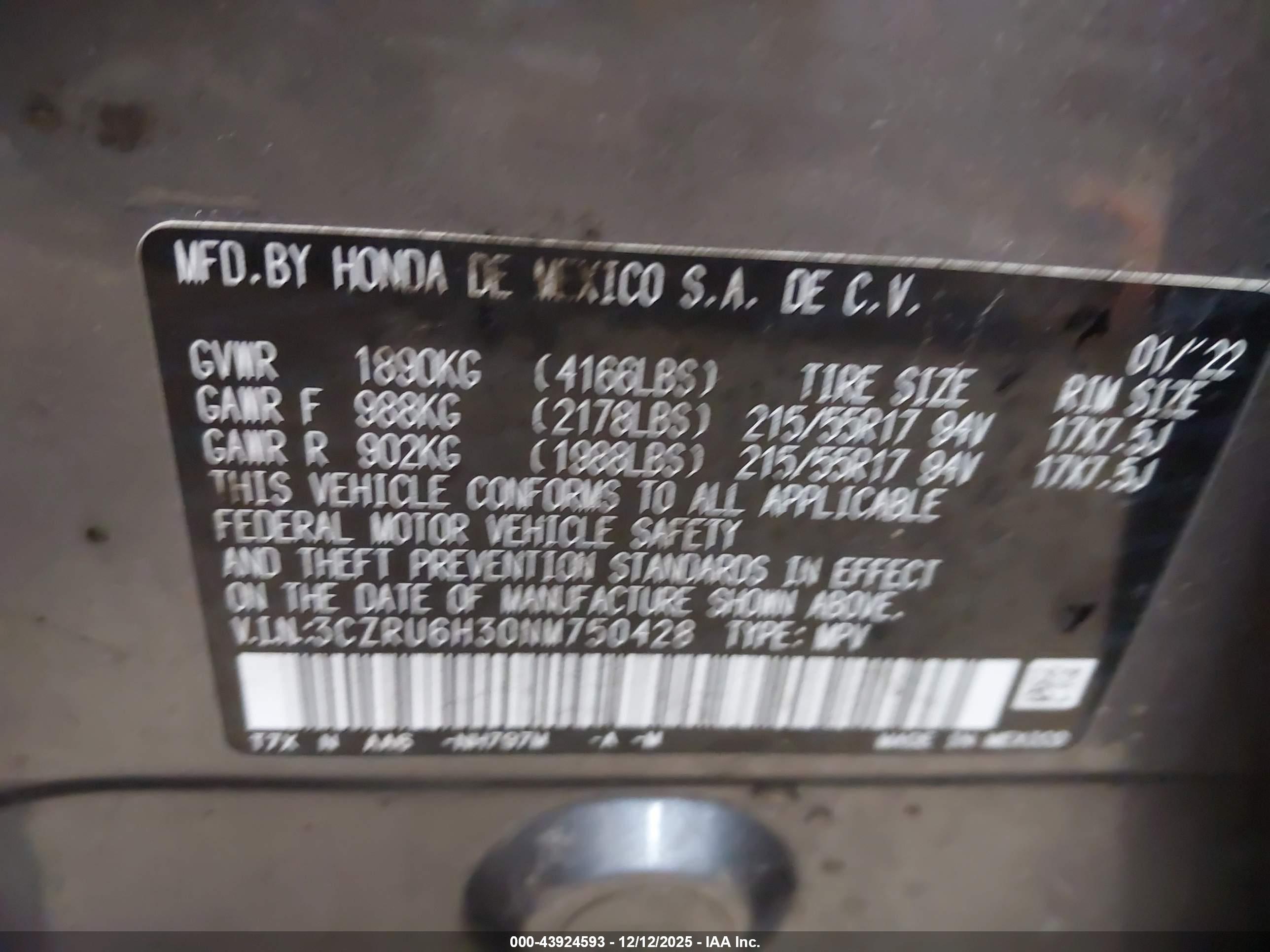 HONDA HR-V image 9