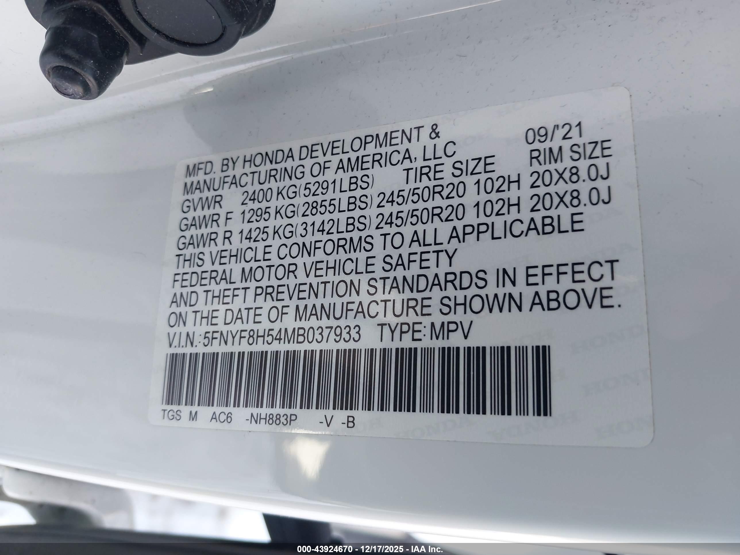 HONDA PASSPORT image 9