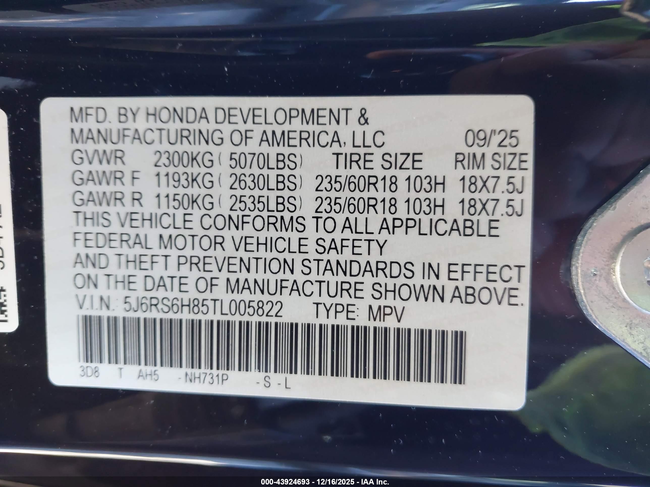 HONDA CR-V image 9