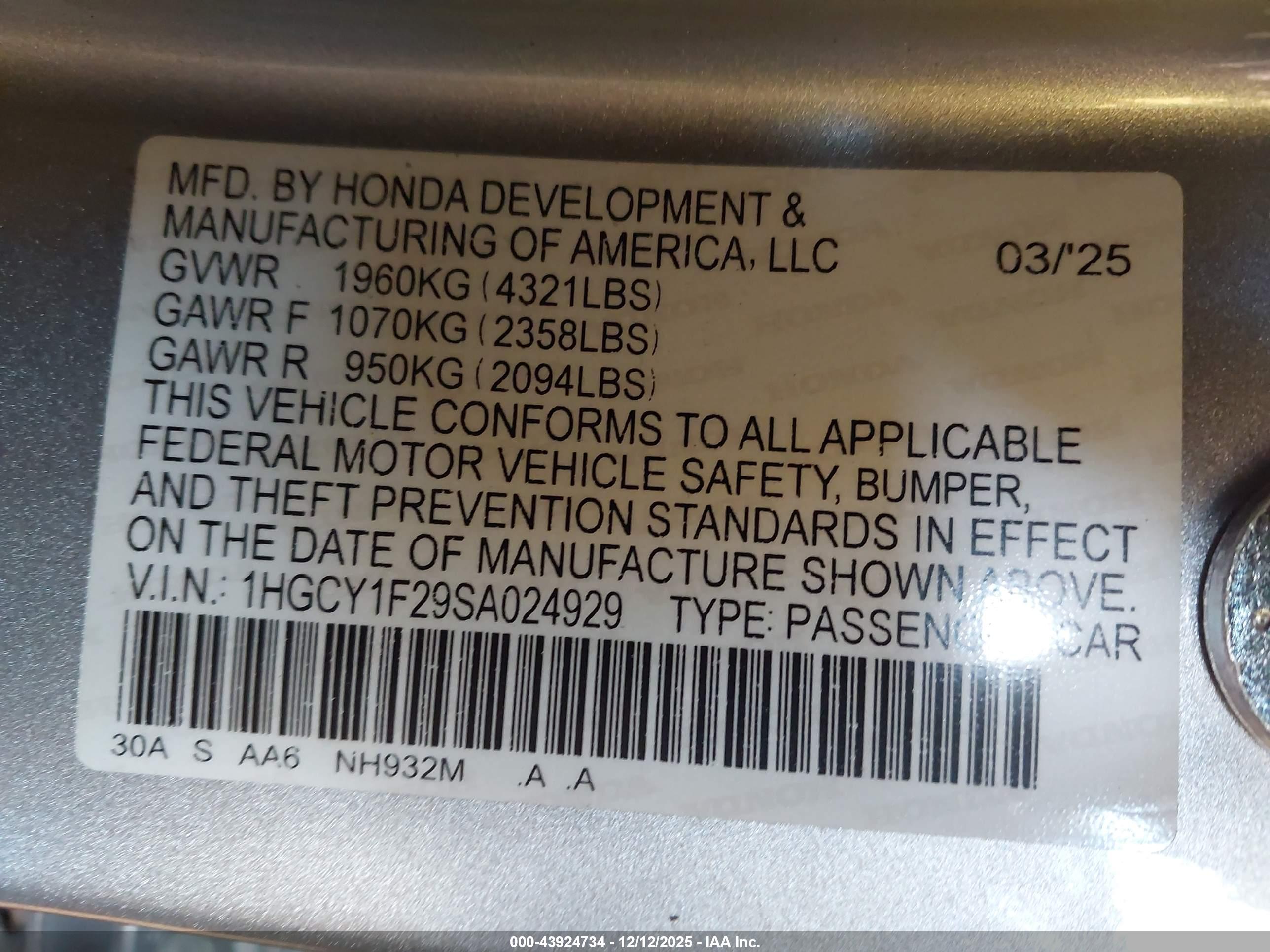 HONDA ACCORD image 9
