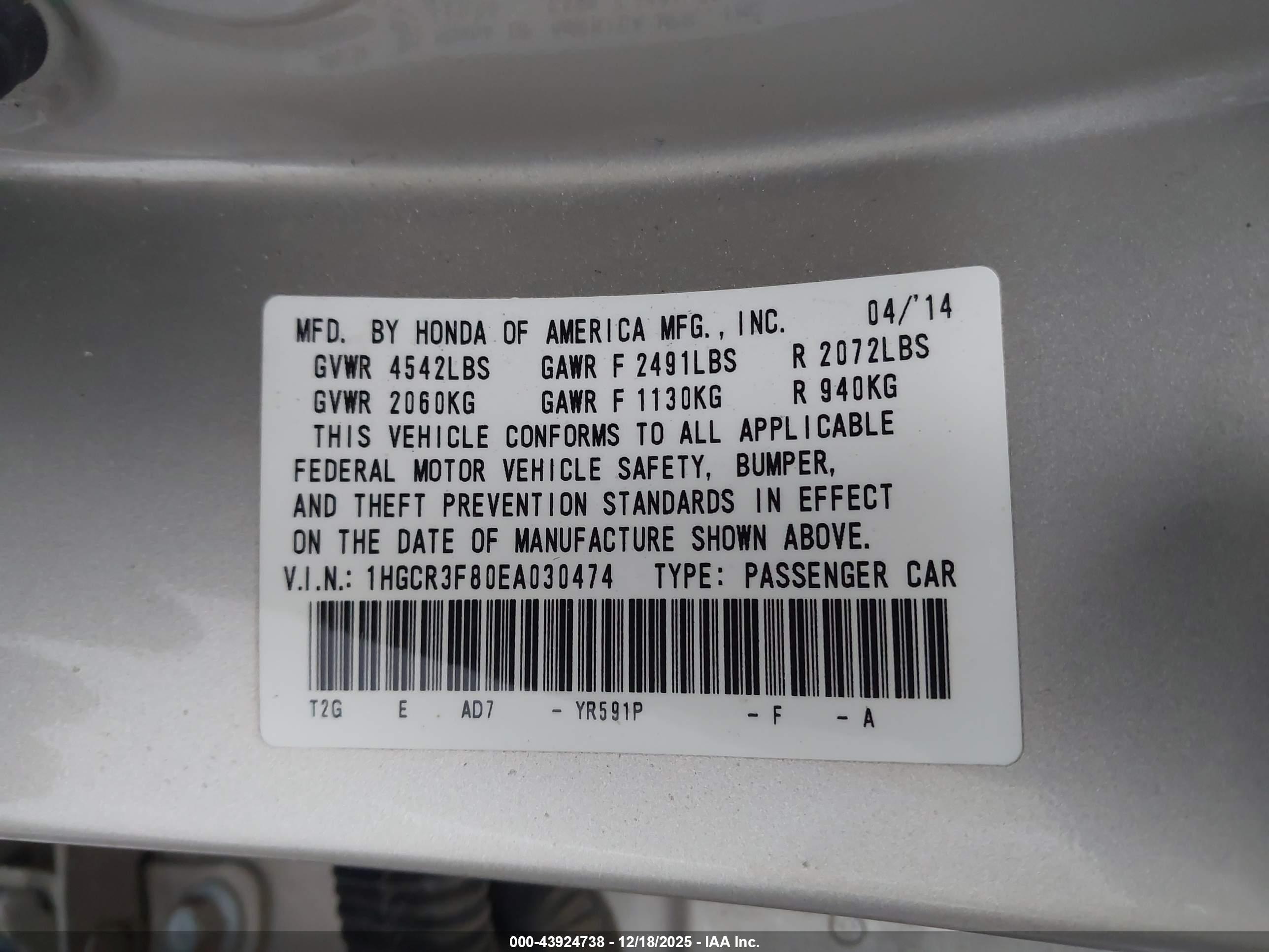 HONDA ACCORD image 9