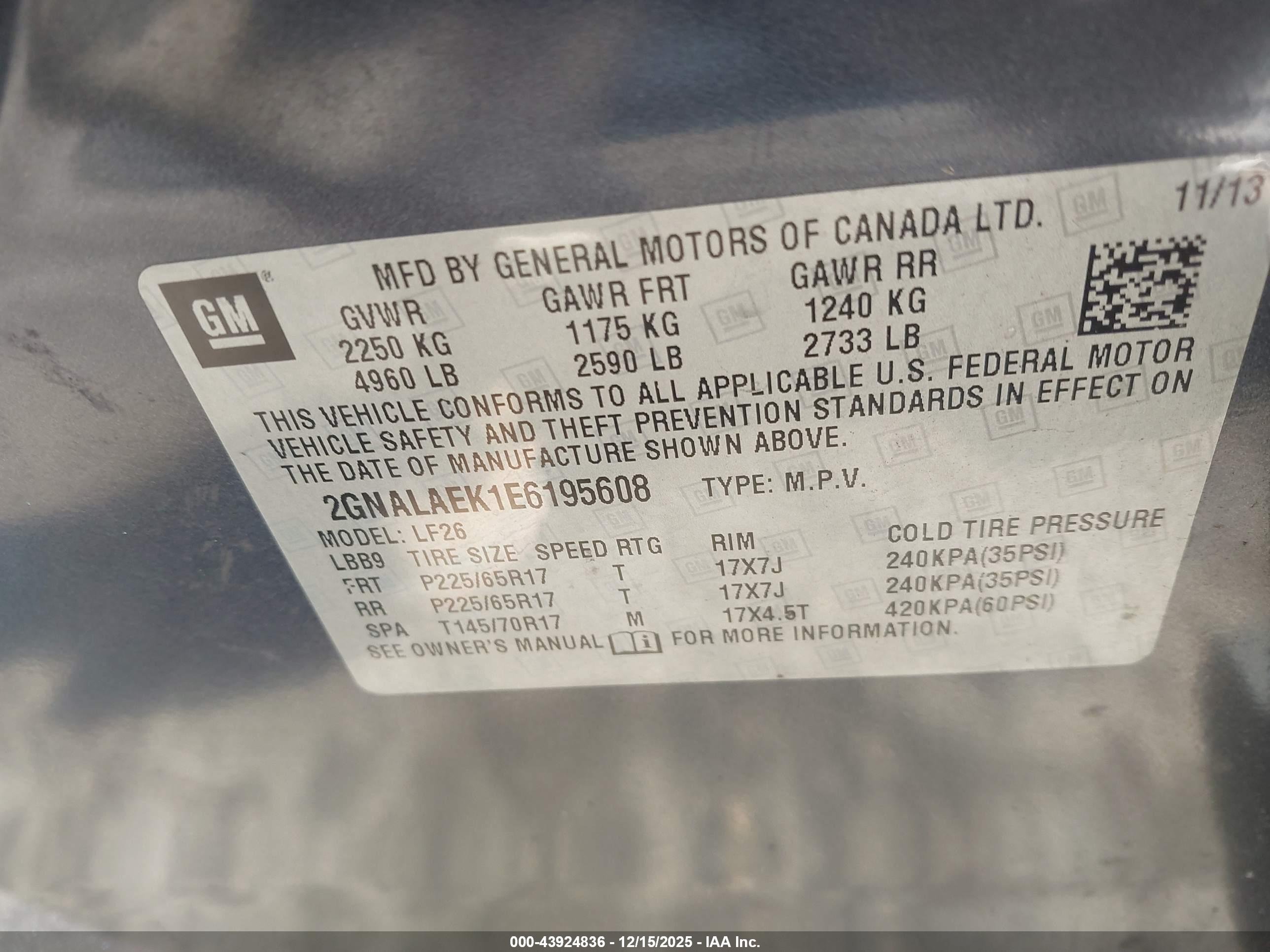 CHEVROLET EQUINOX image 9