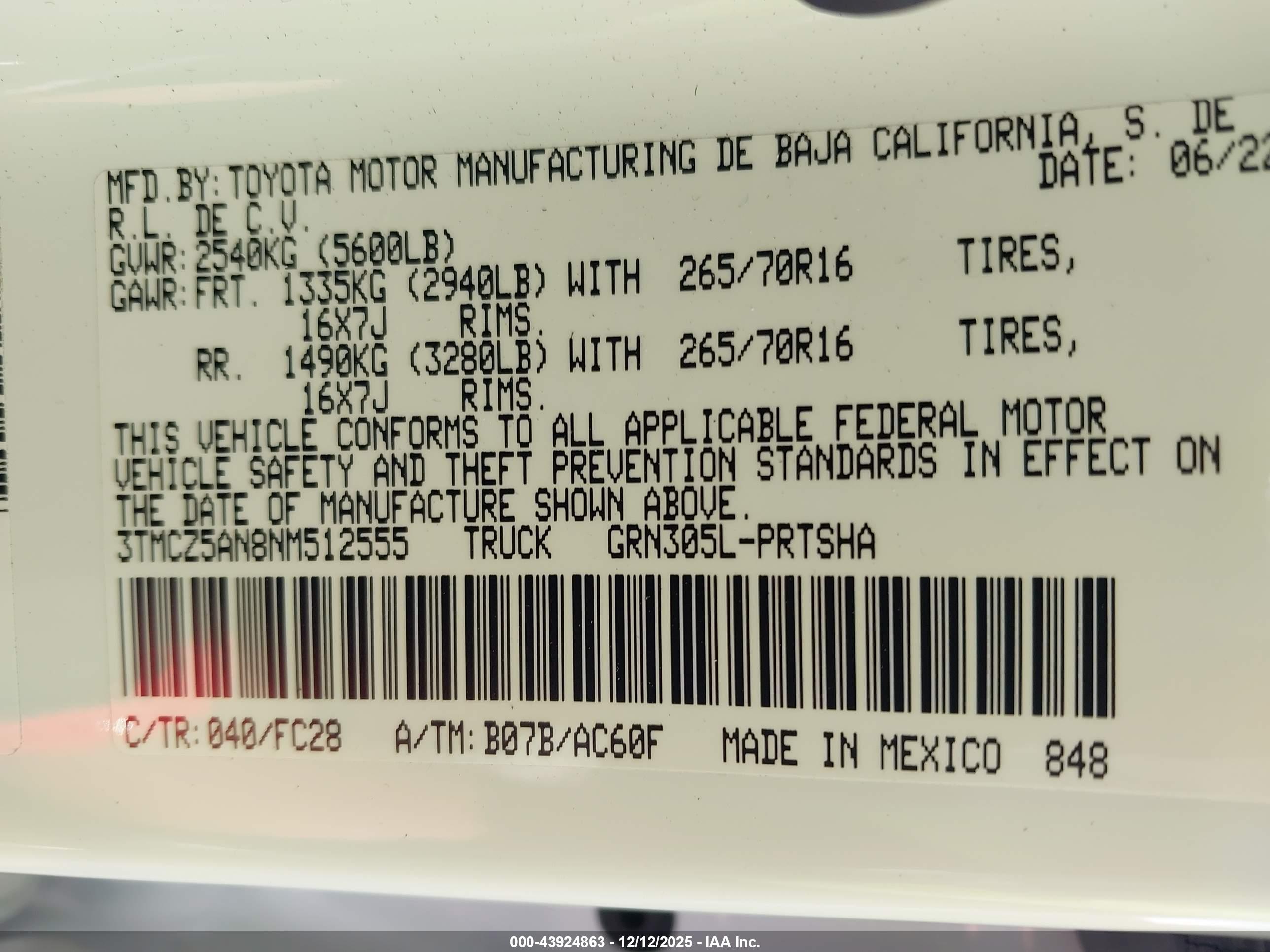 TOYOTA TACOMA image 9