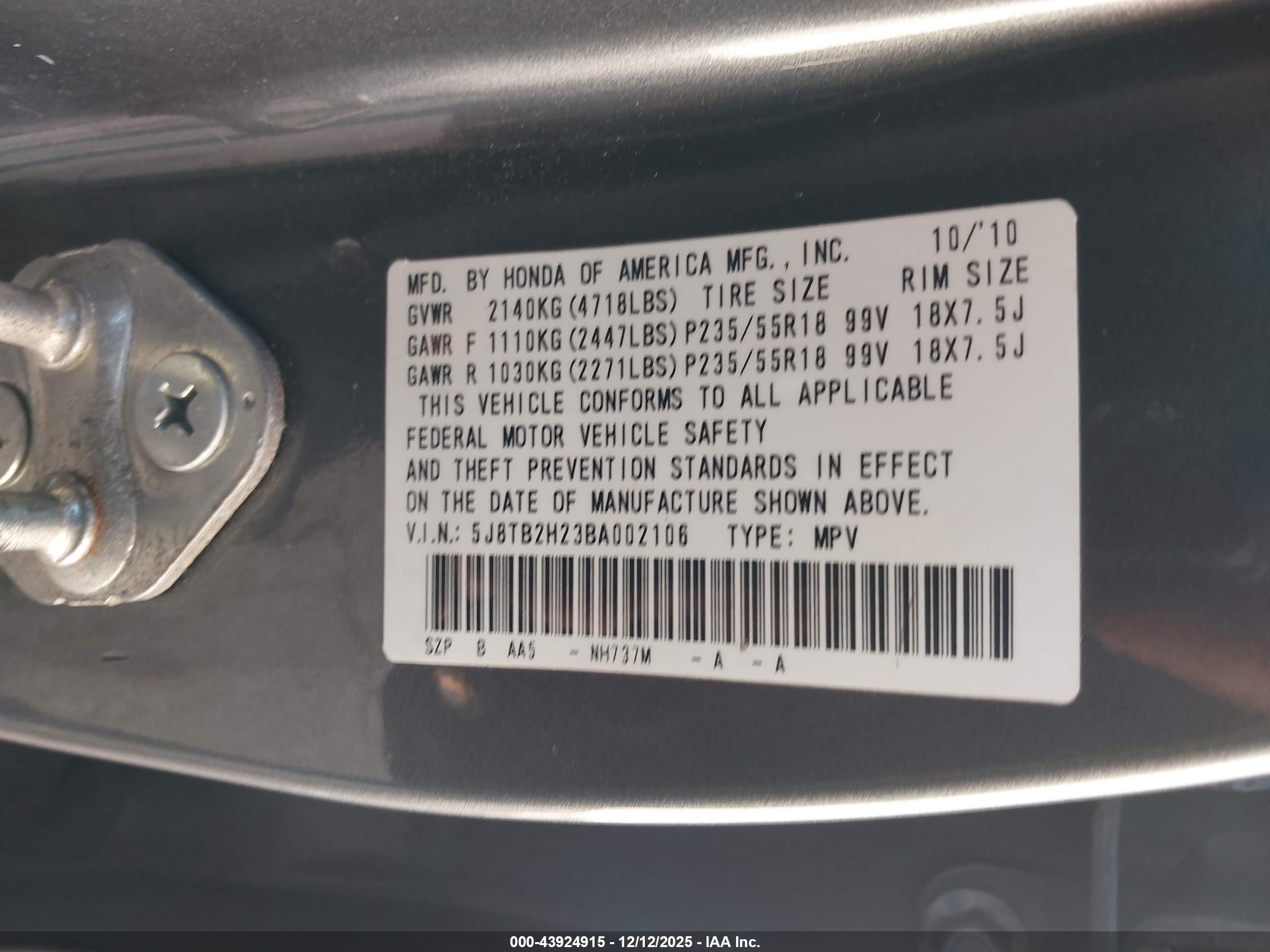 ACURA RDX image 9
