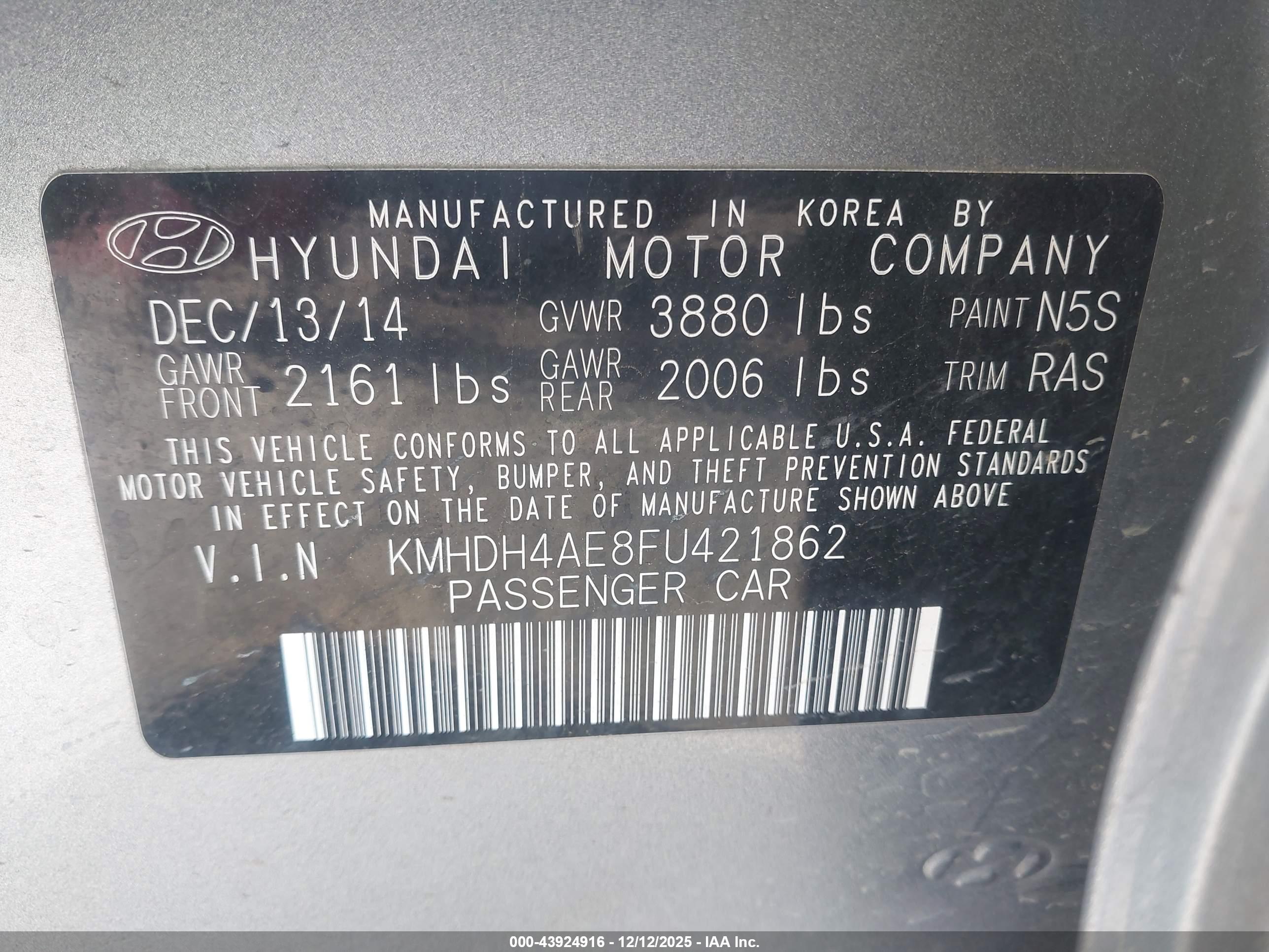 HYUNDAI ELANTRA image 9