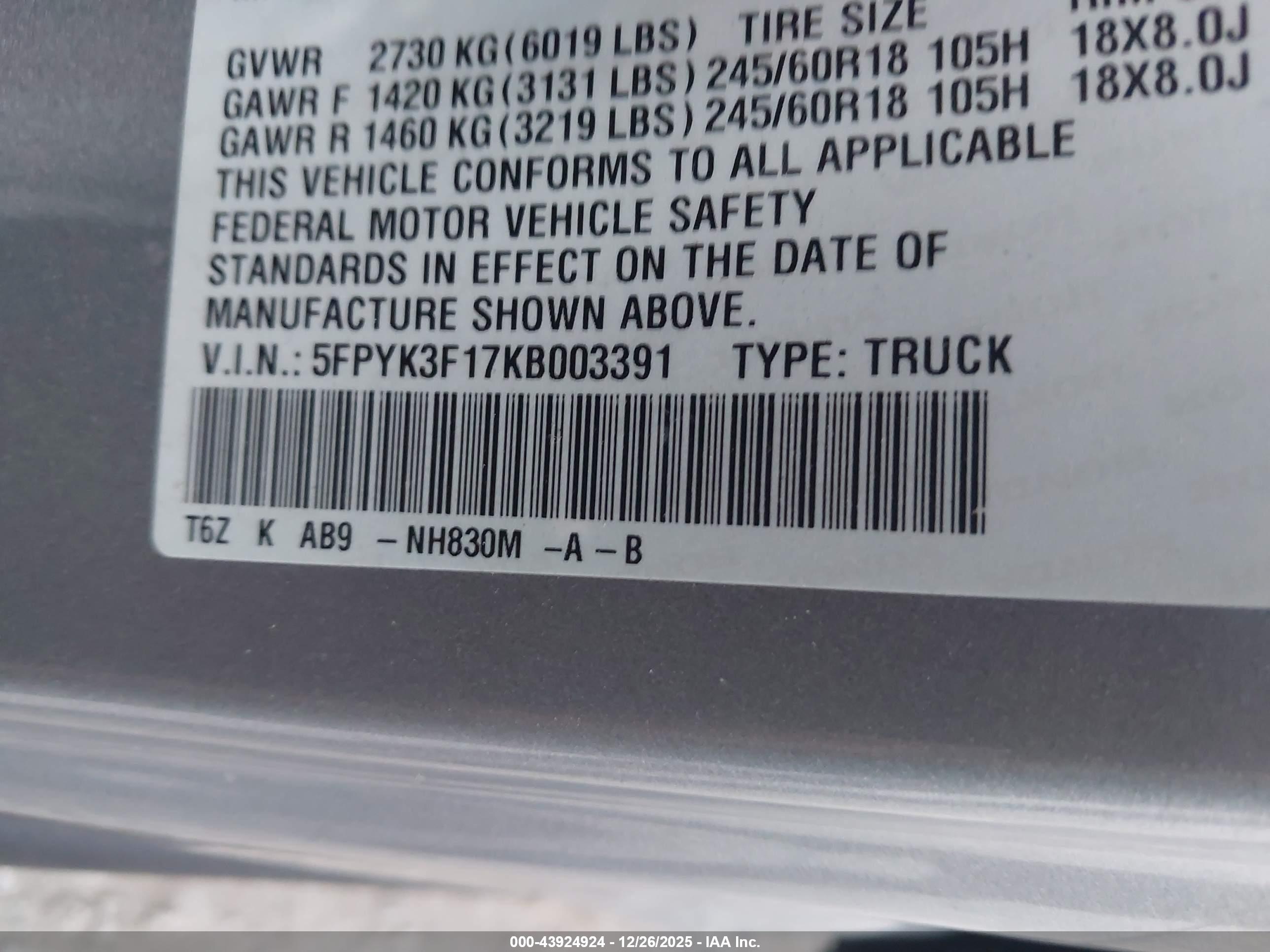 HONDA RIDGELINE image 9