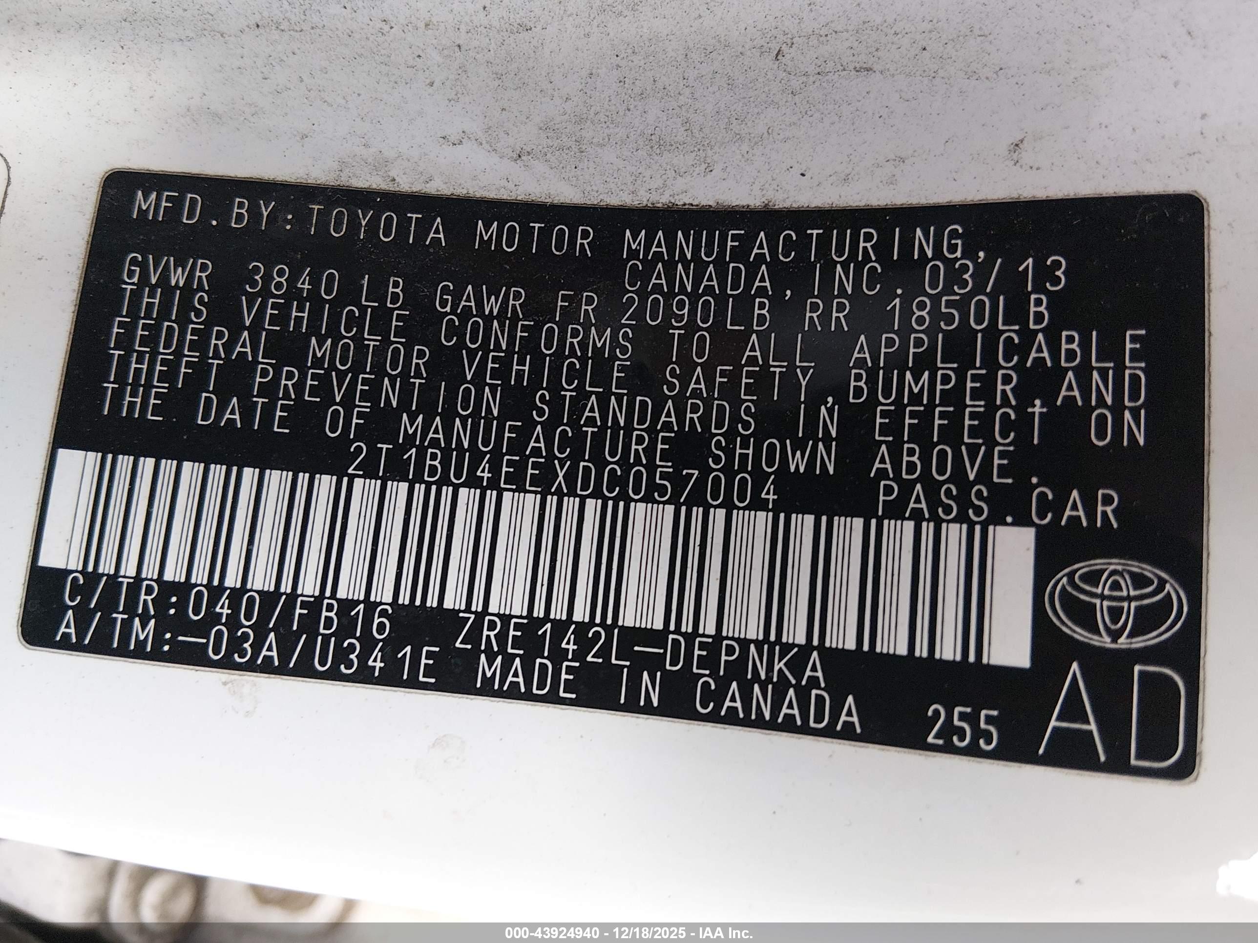 TOYOTA COROLLA image 9