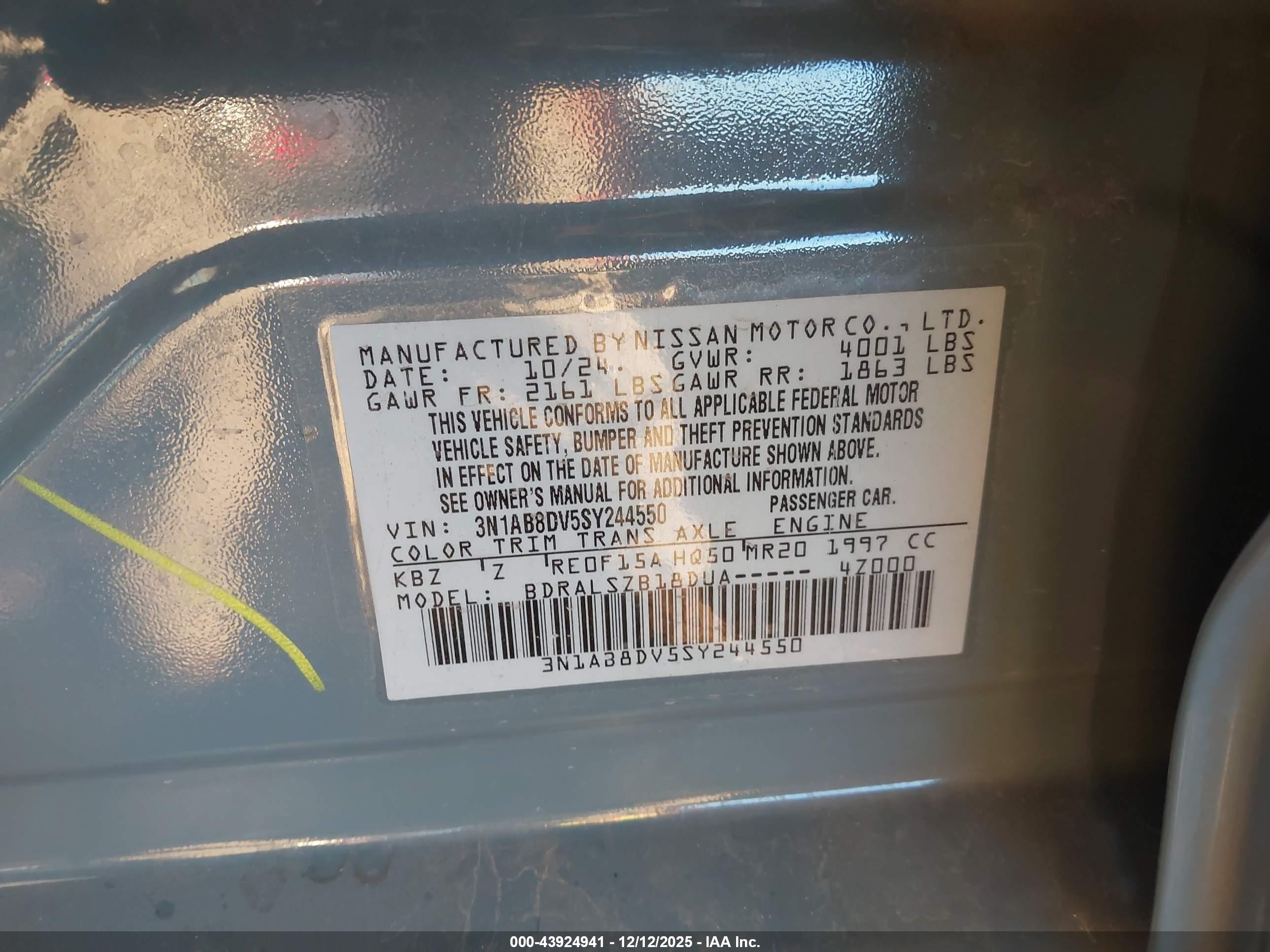 NISSAN SENTRA image 9