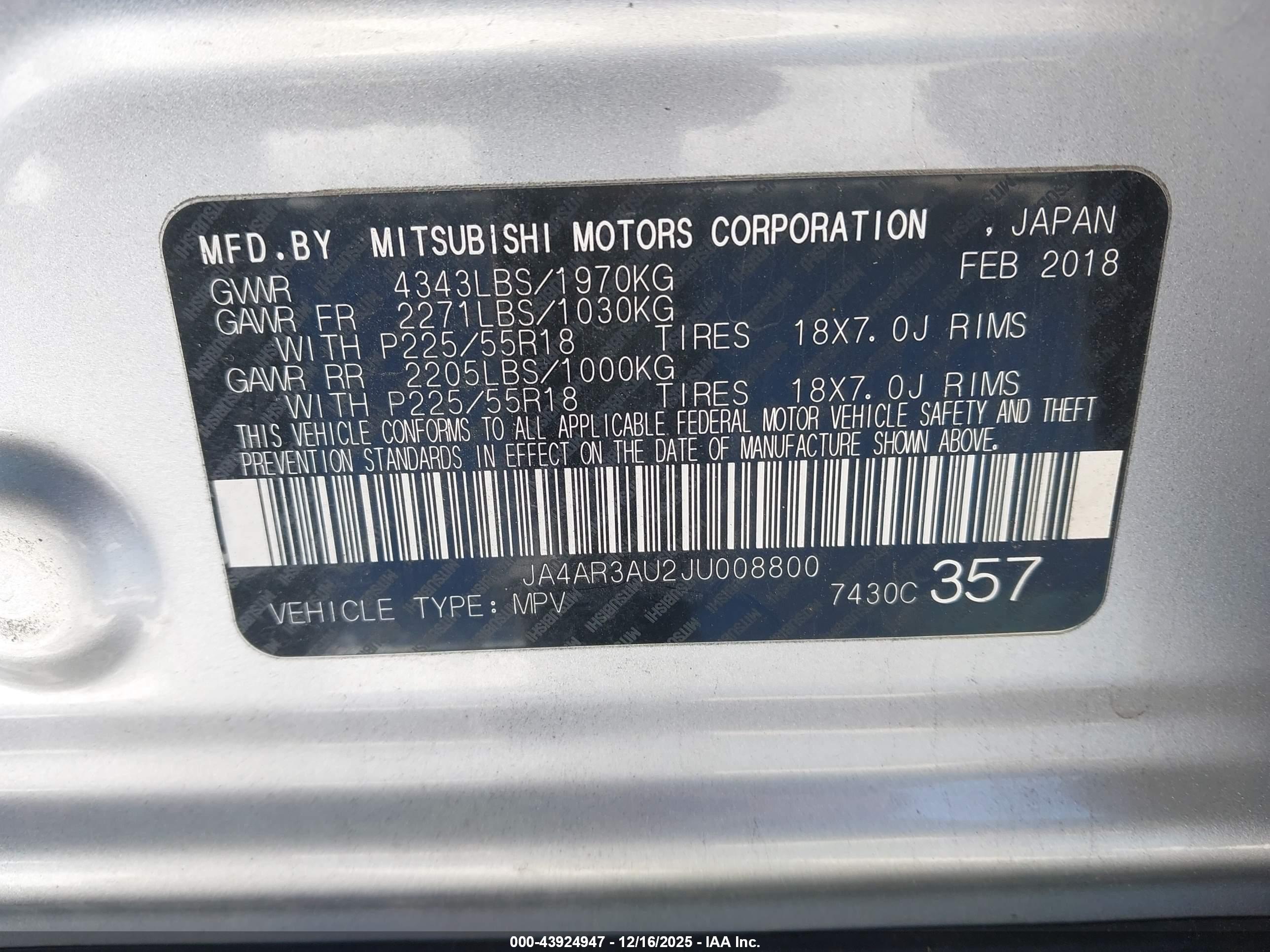 MITSUBISHI OUTLANDER image 9