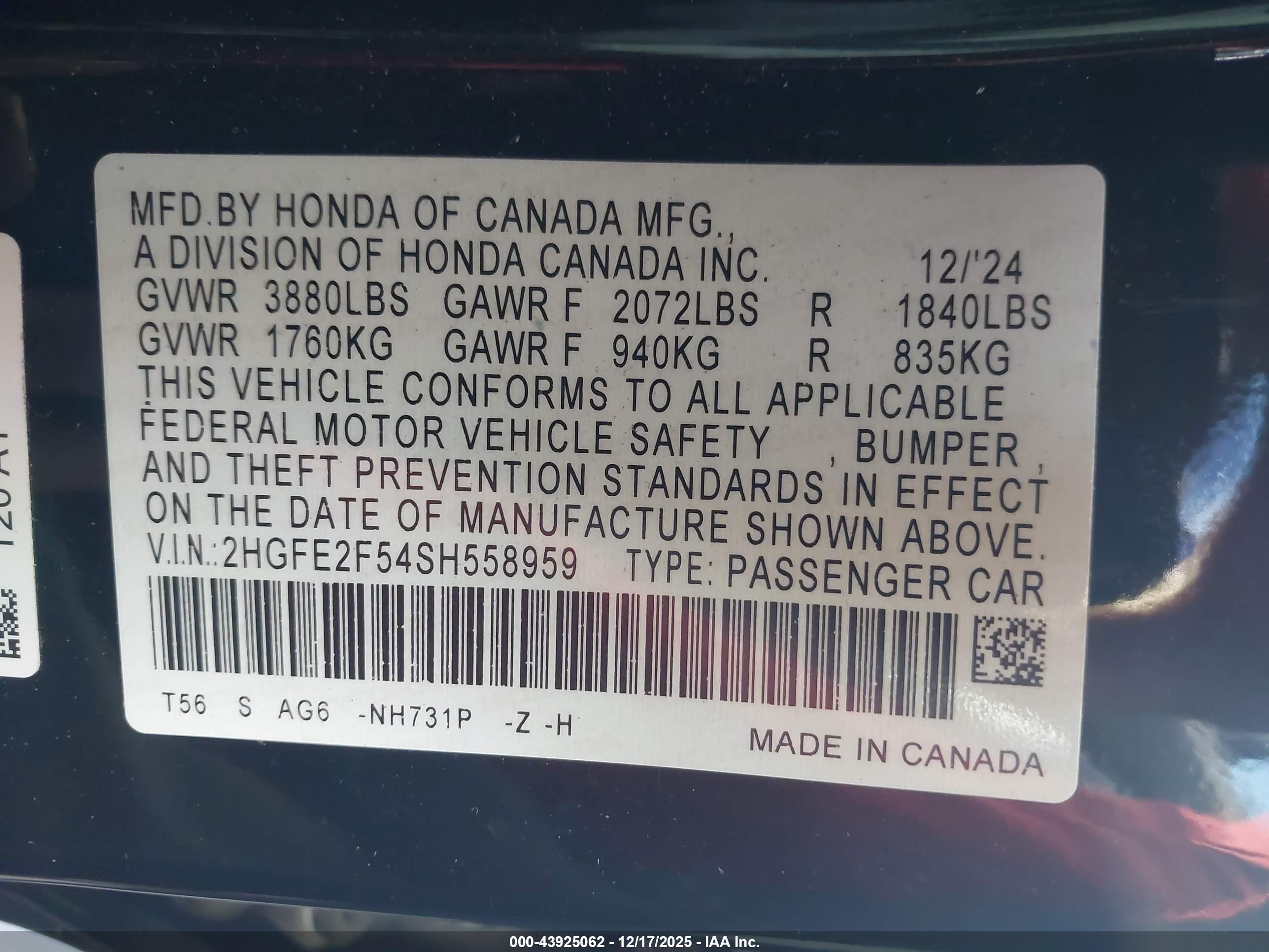 HONDA CIVIC image 9