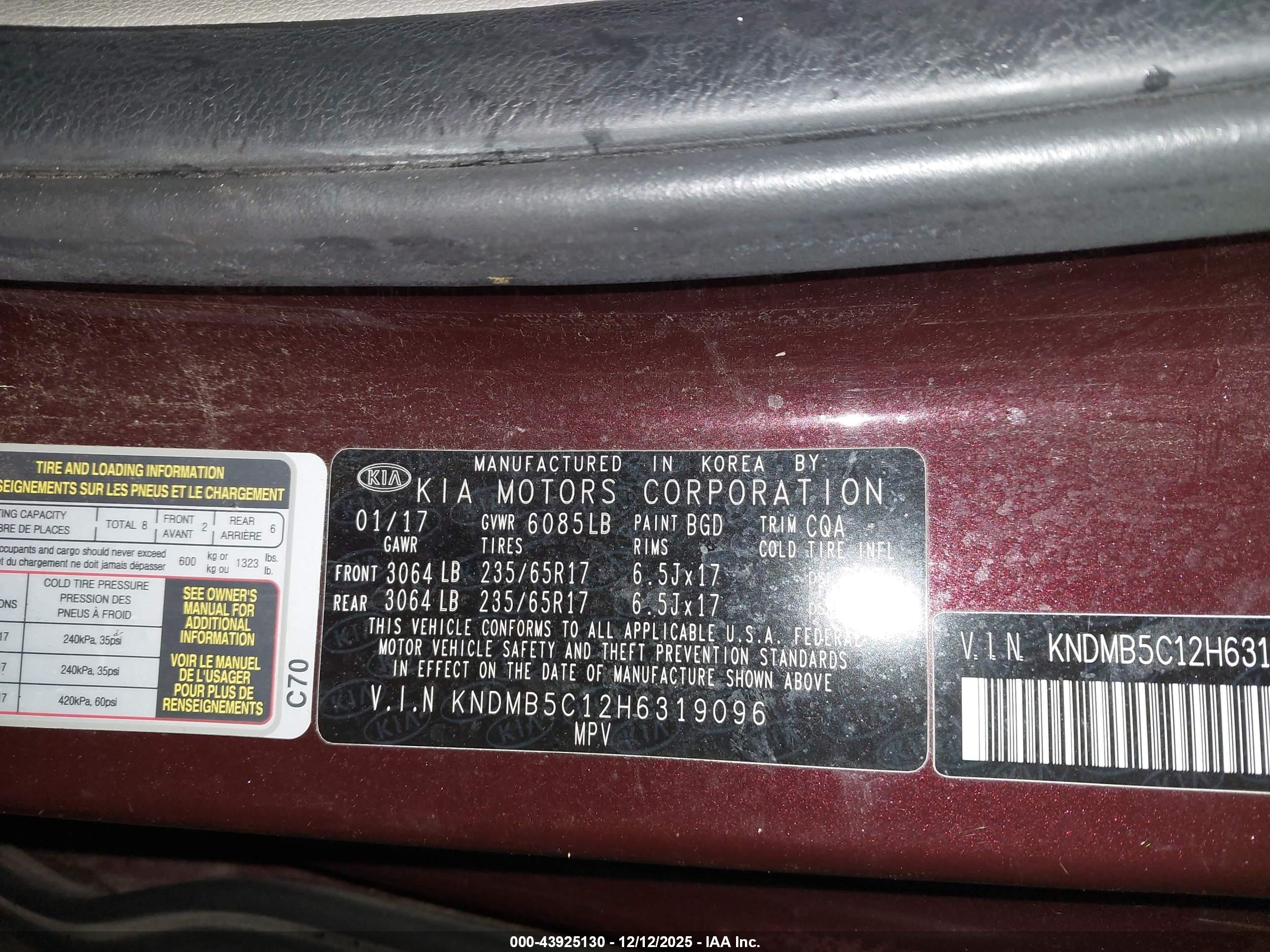 KIA SEDONA image 9