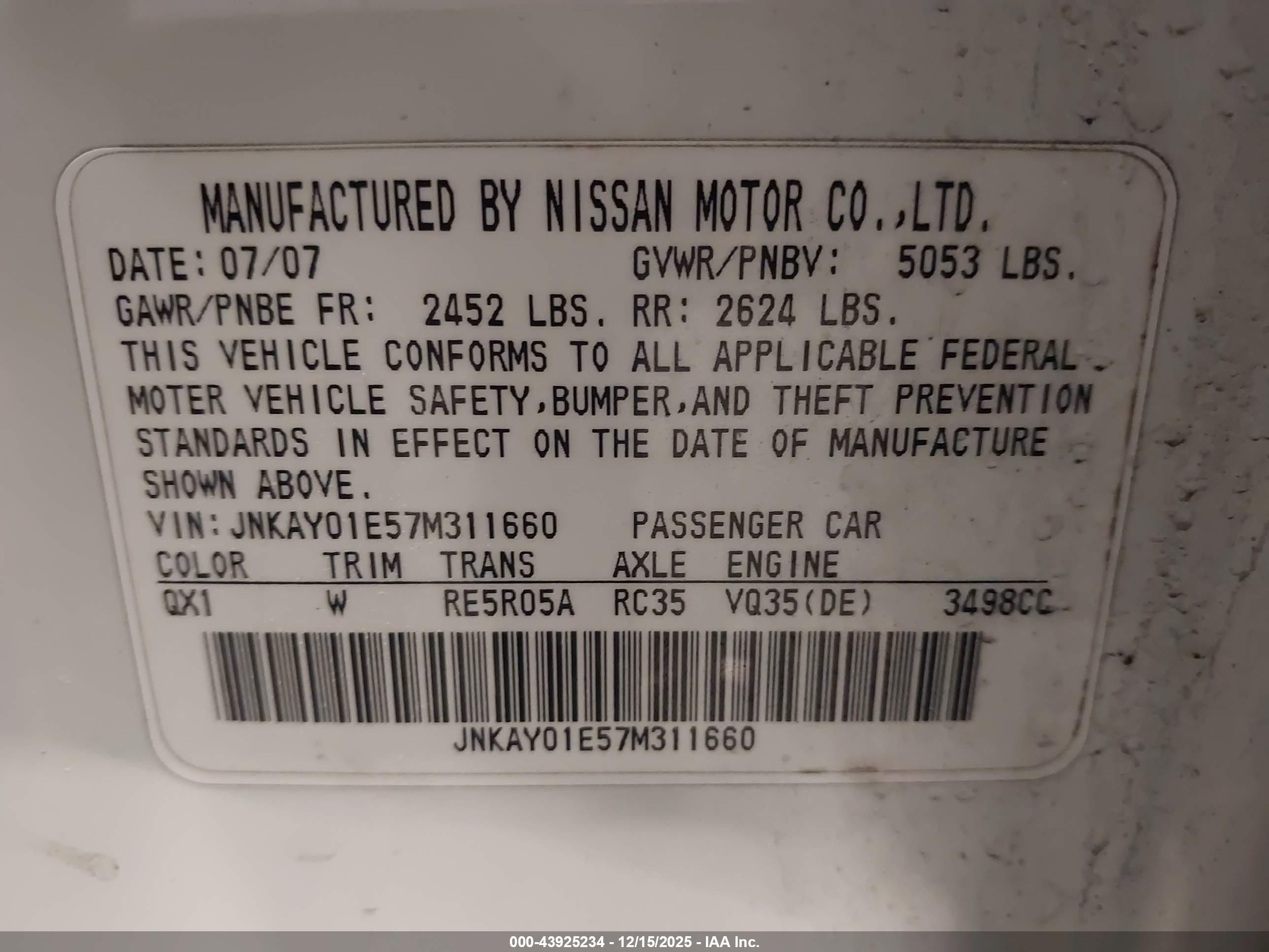 INFINITI M35 image 9