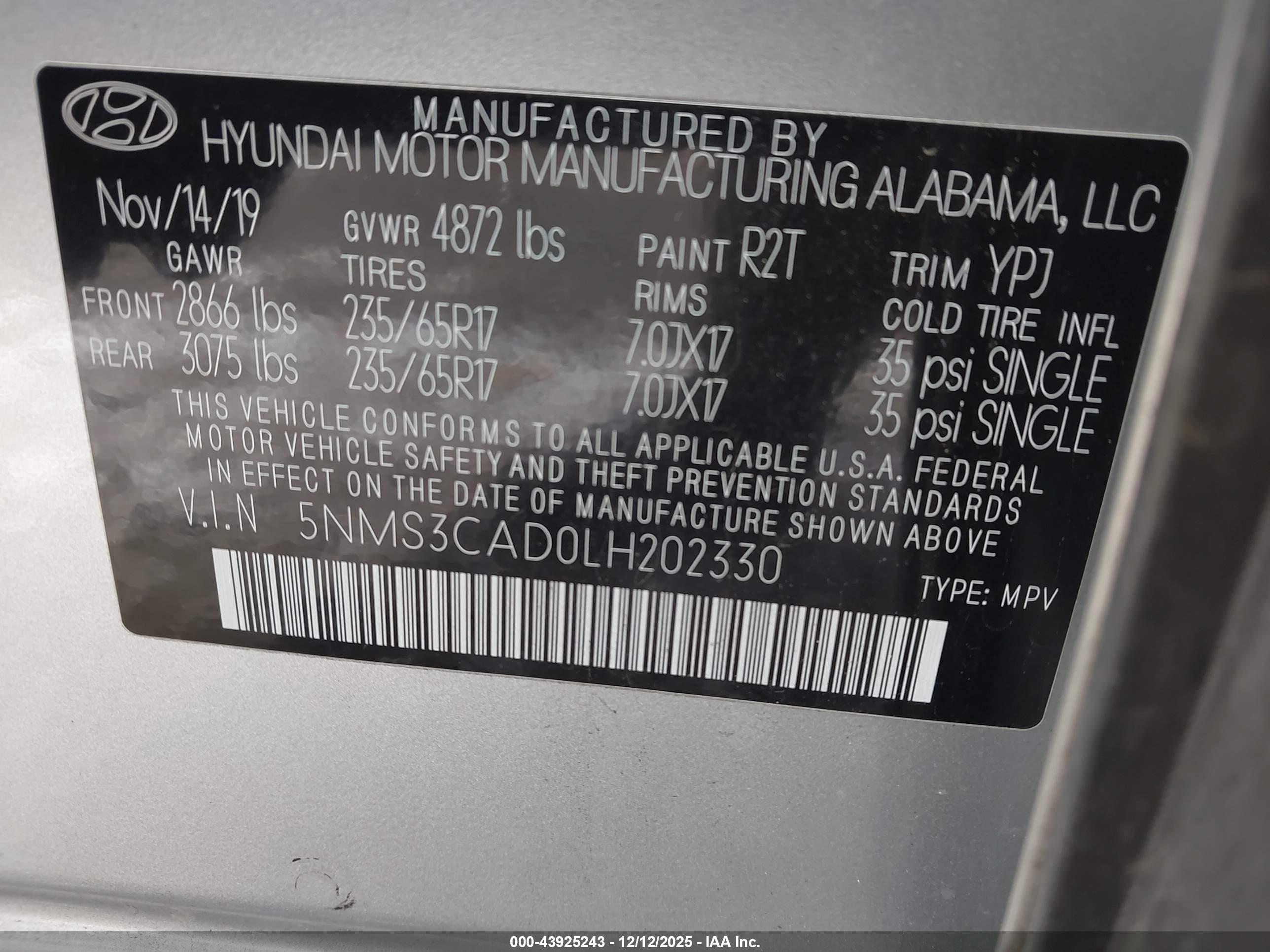 HYUNDAI SANTA image 9