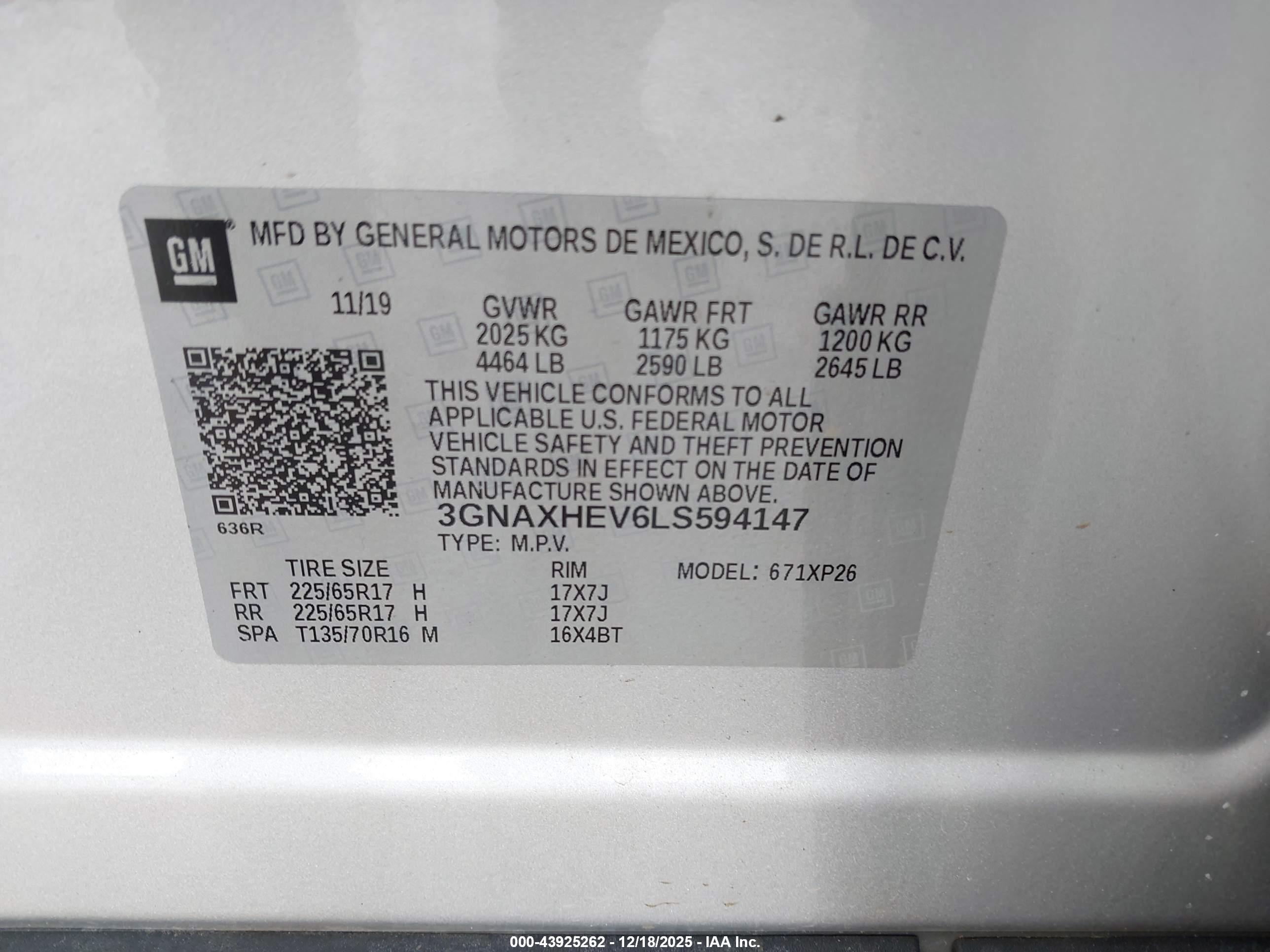 CHEVROLET EQUINOX image 9