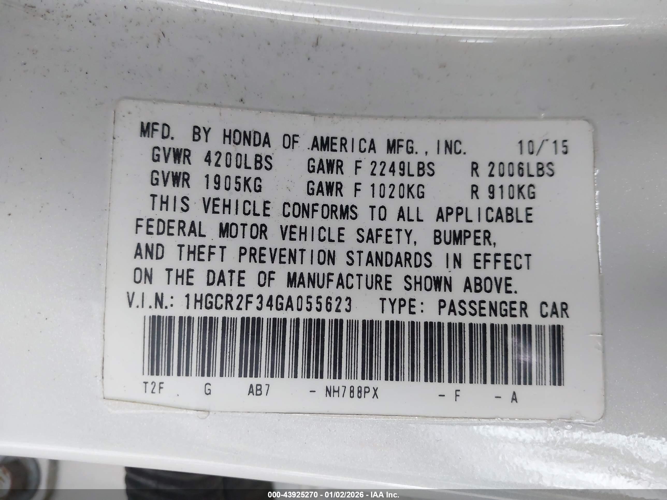 HONDA ACCORD image 9