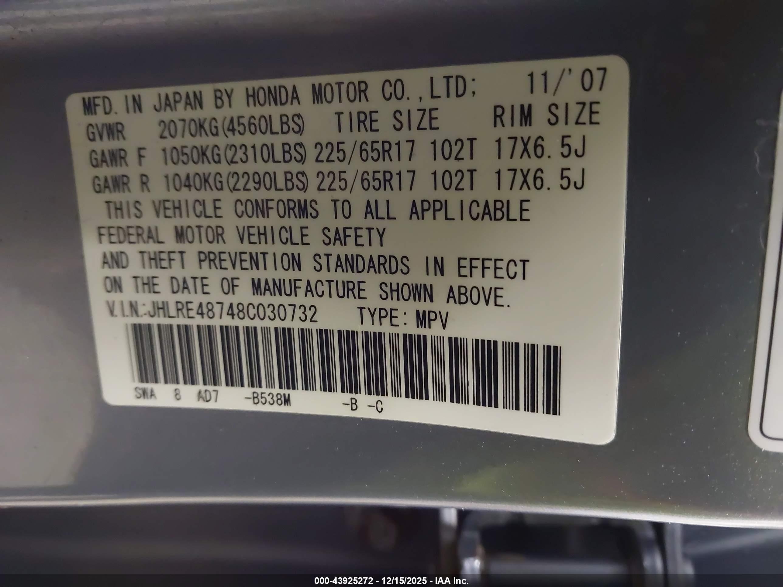 HONDA CR-V image 9