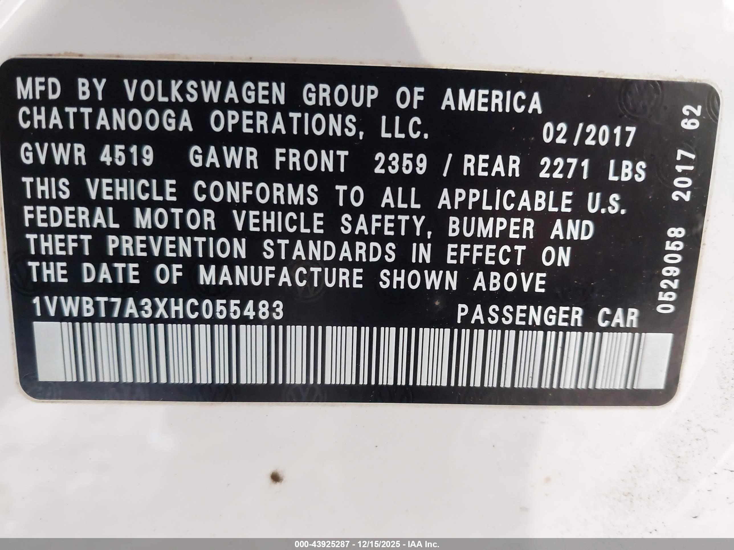 VOLKSWAGEN PASSAT image 9