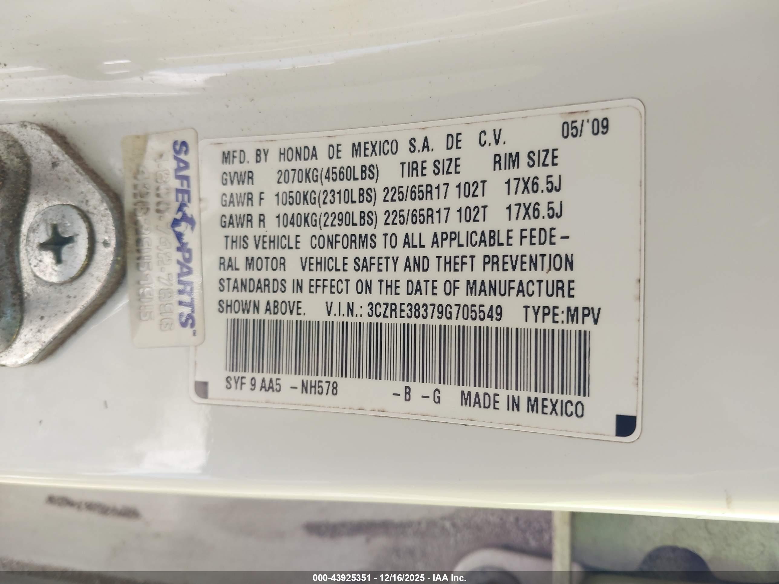 HONDA CR-V image 9
