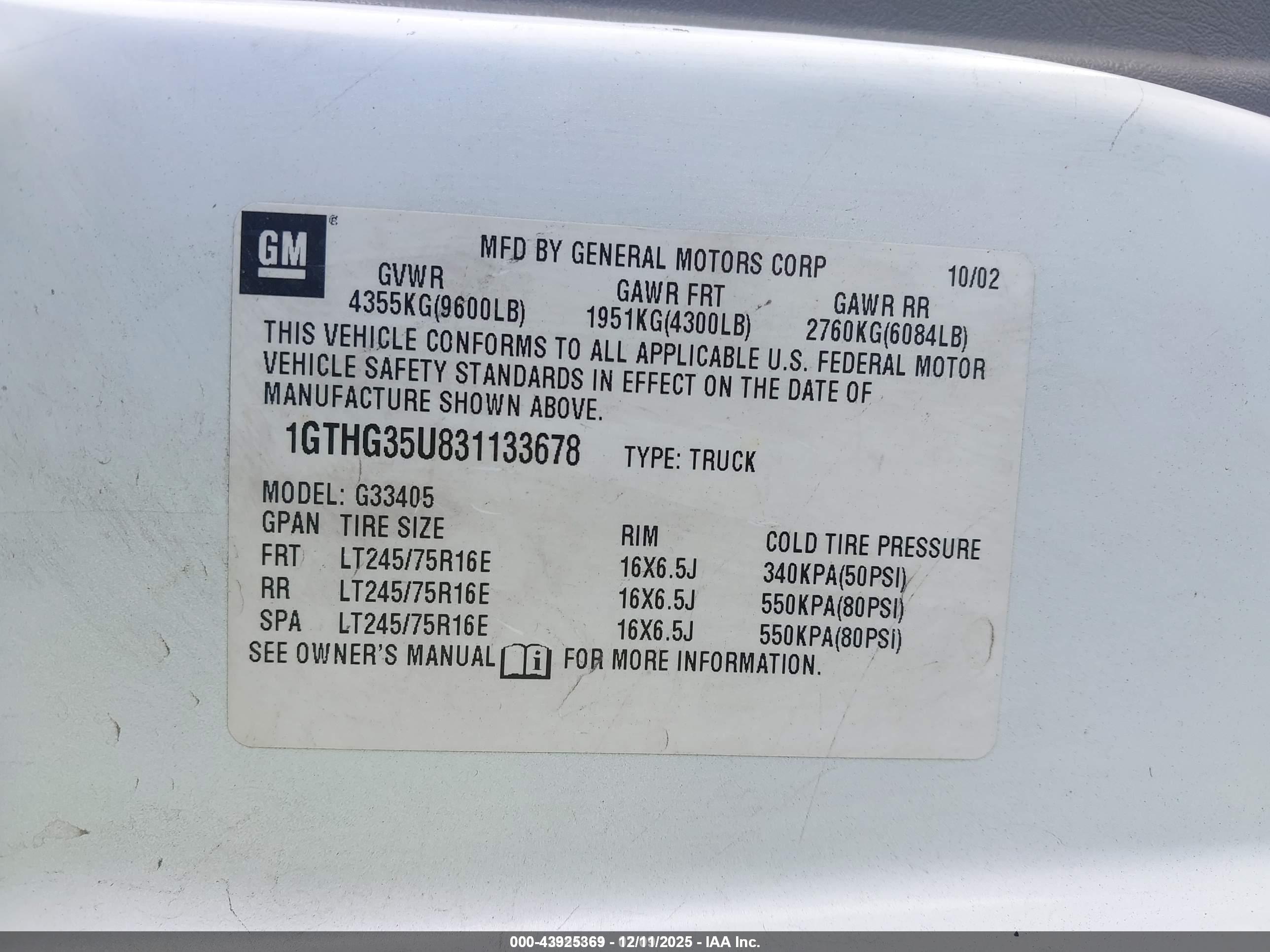 GMC SAVANA image 9