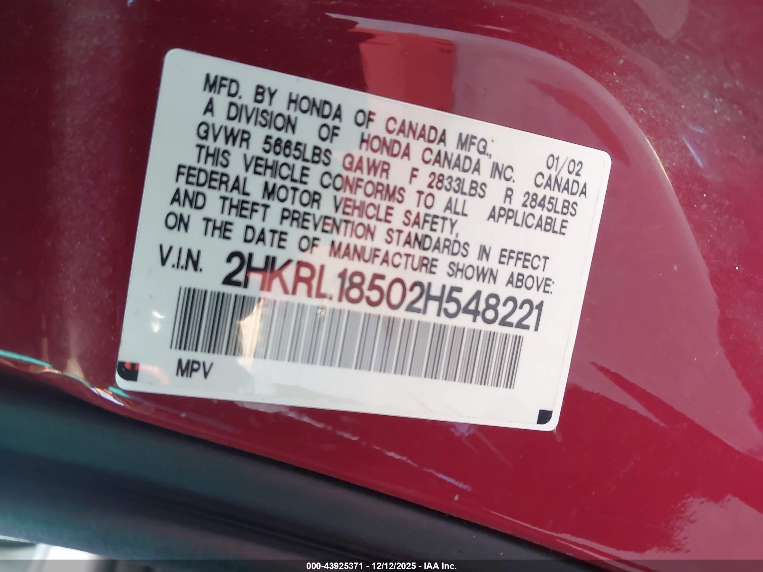 HONDA ODYSSEY image 9