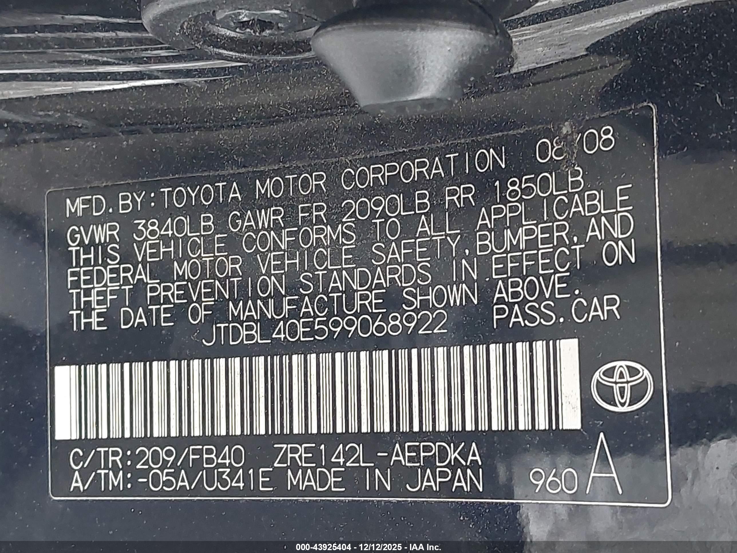 TOYOTA COROLLA image 9