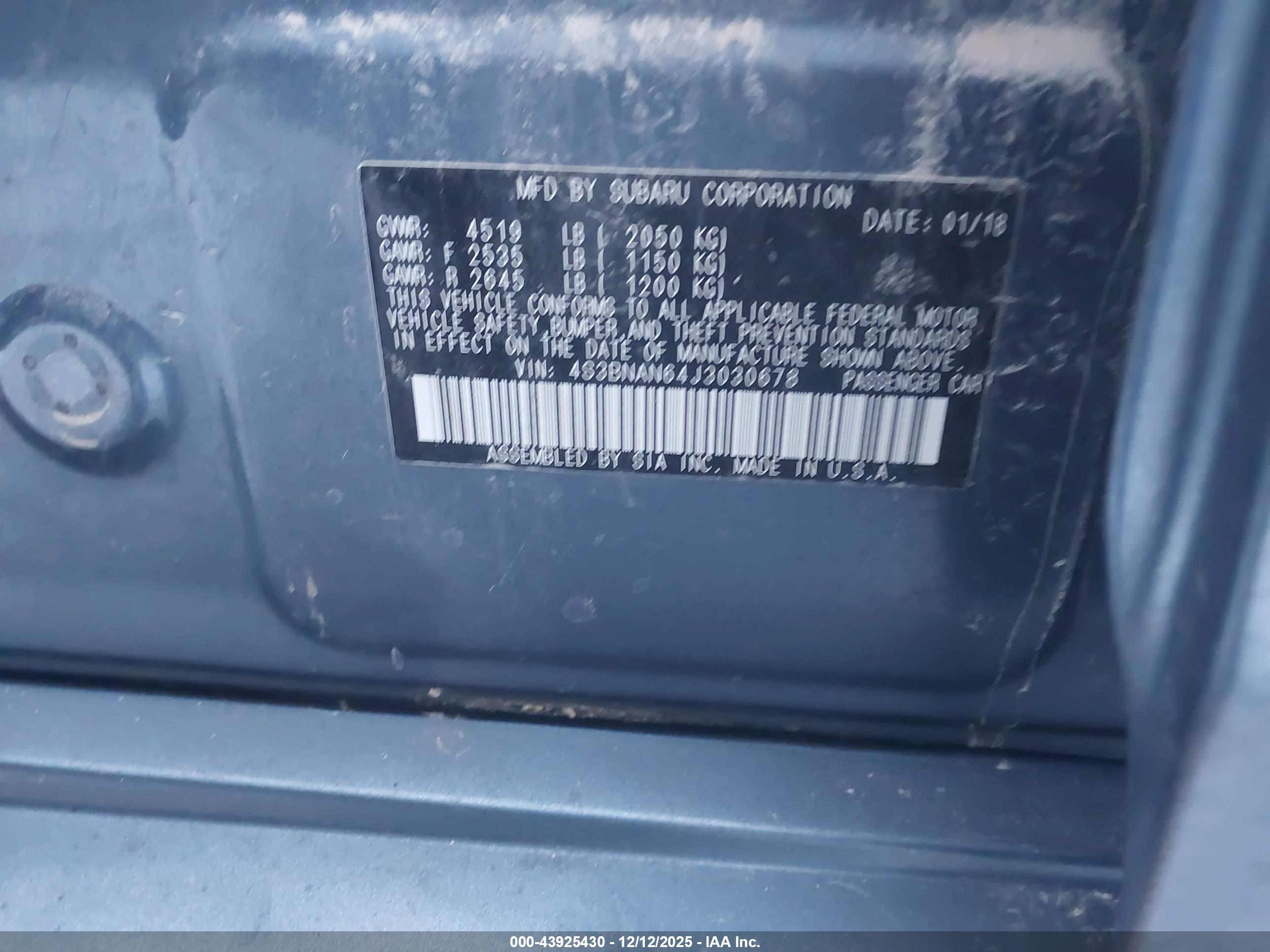 SUBARU LEGACY image 9