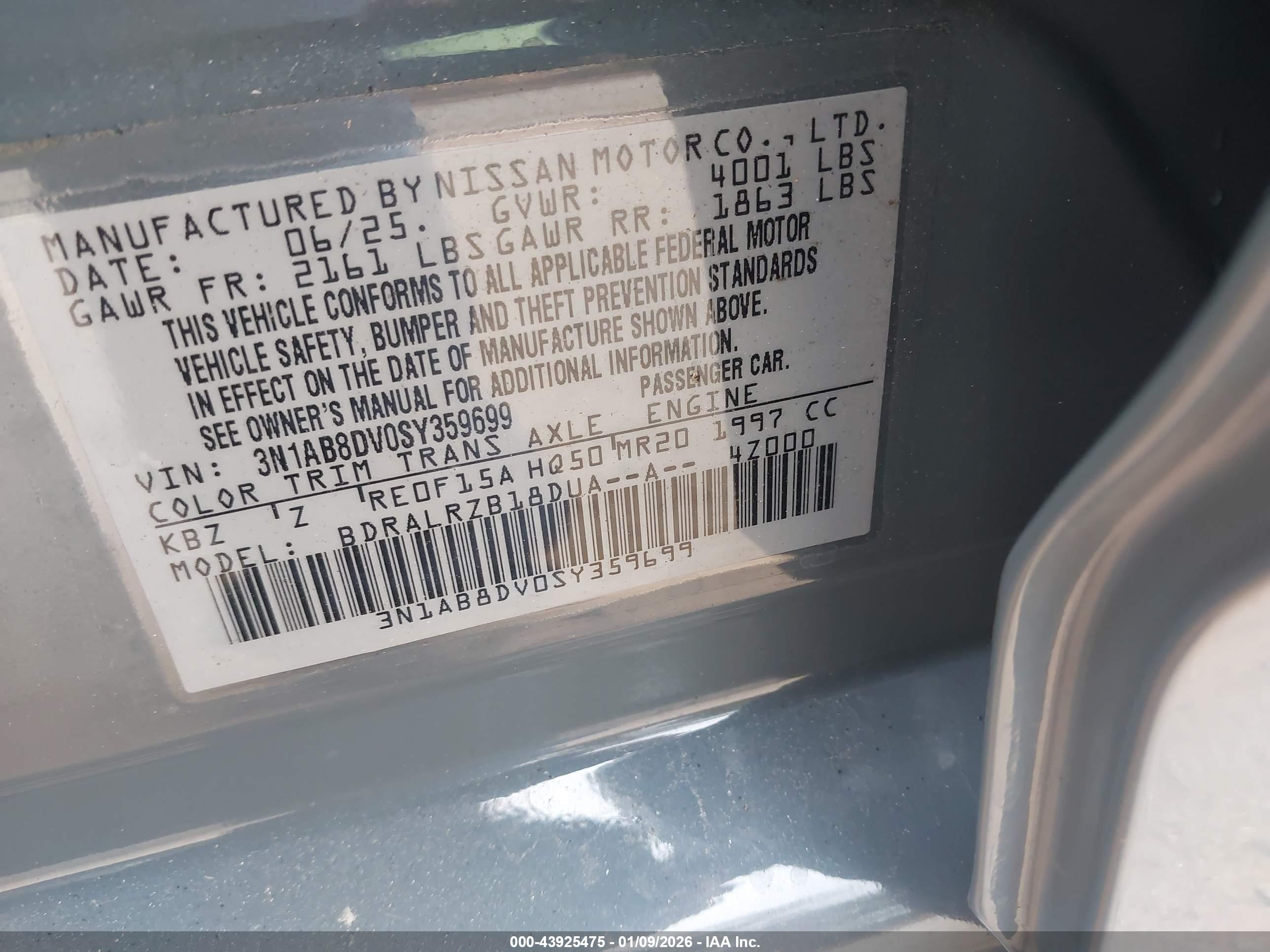 NISSAN SENTRA image 9