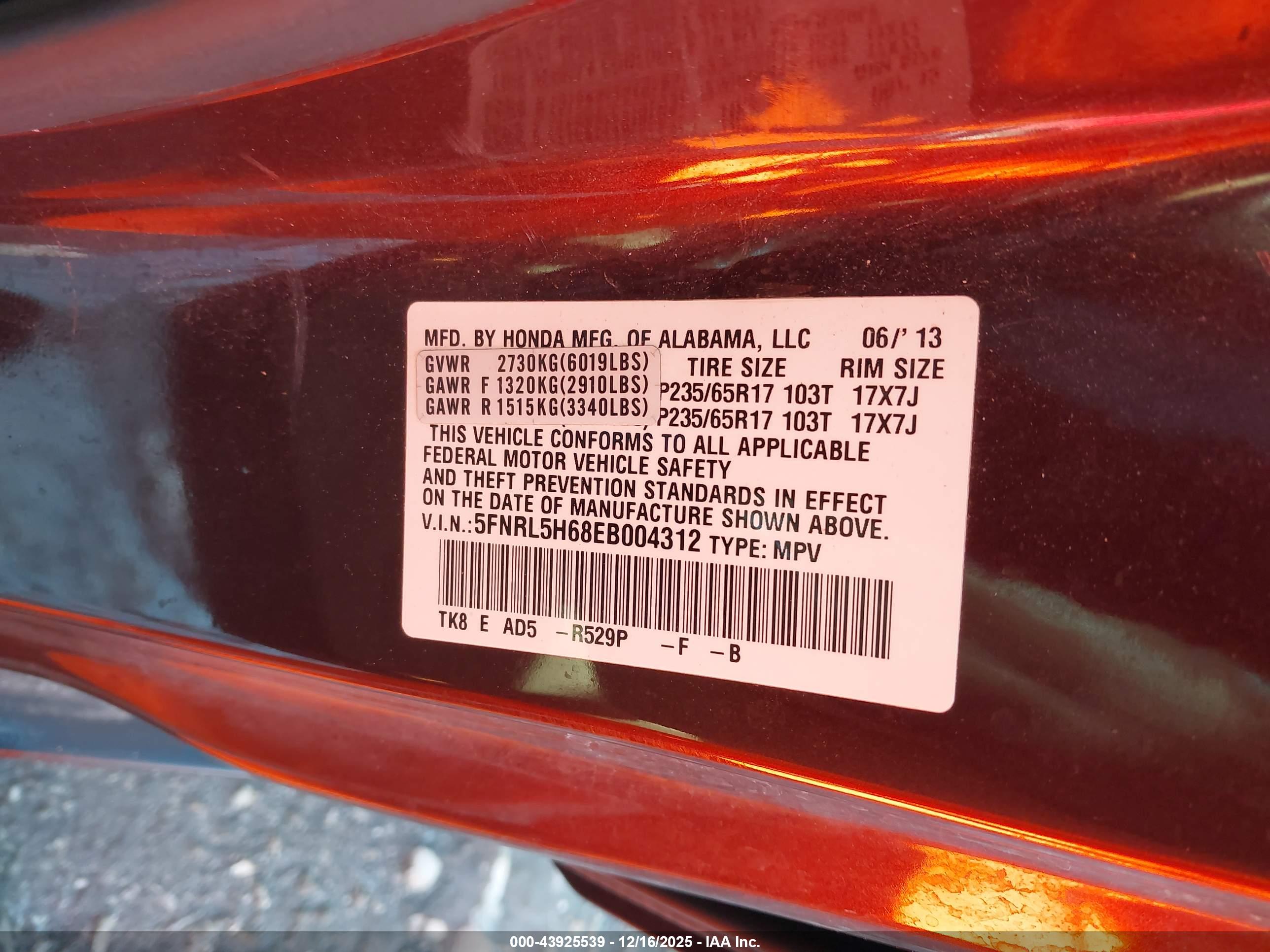 HONDA ODYSSEY image 9