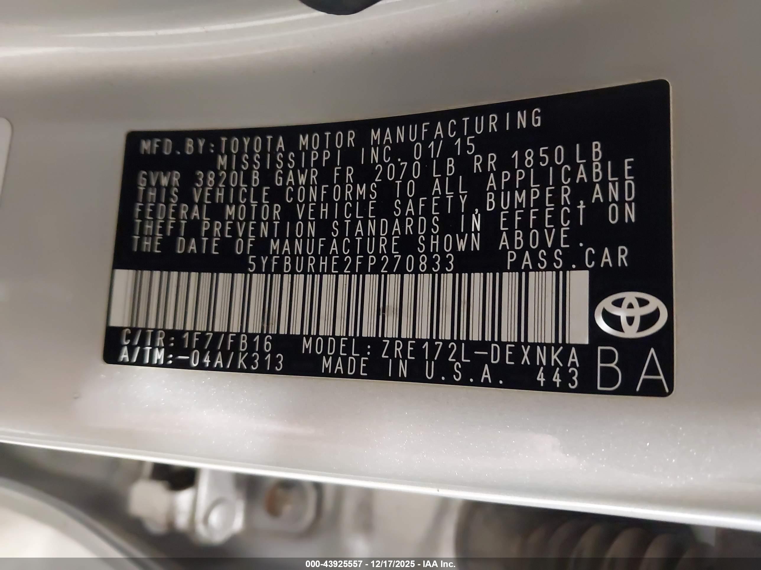 TOYOTA COROLLA image 9