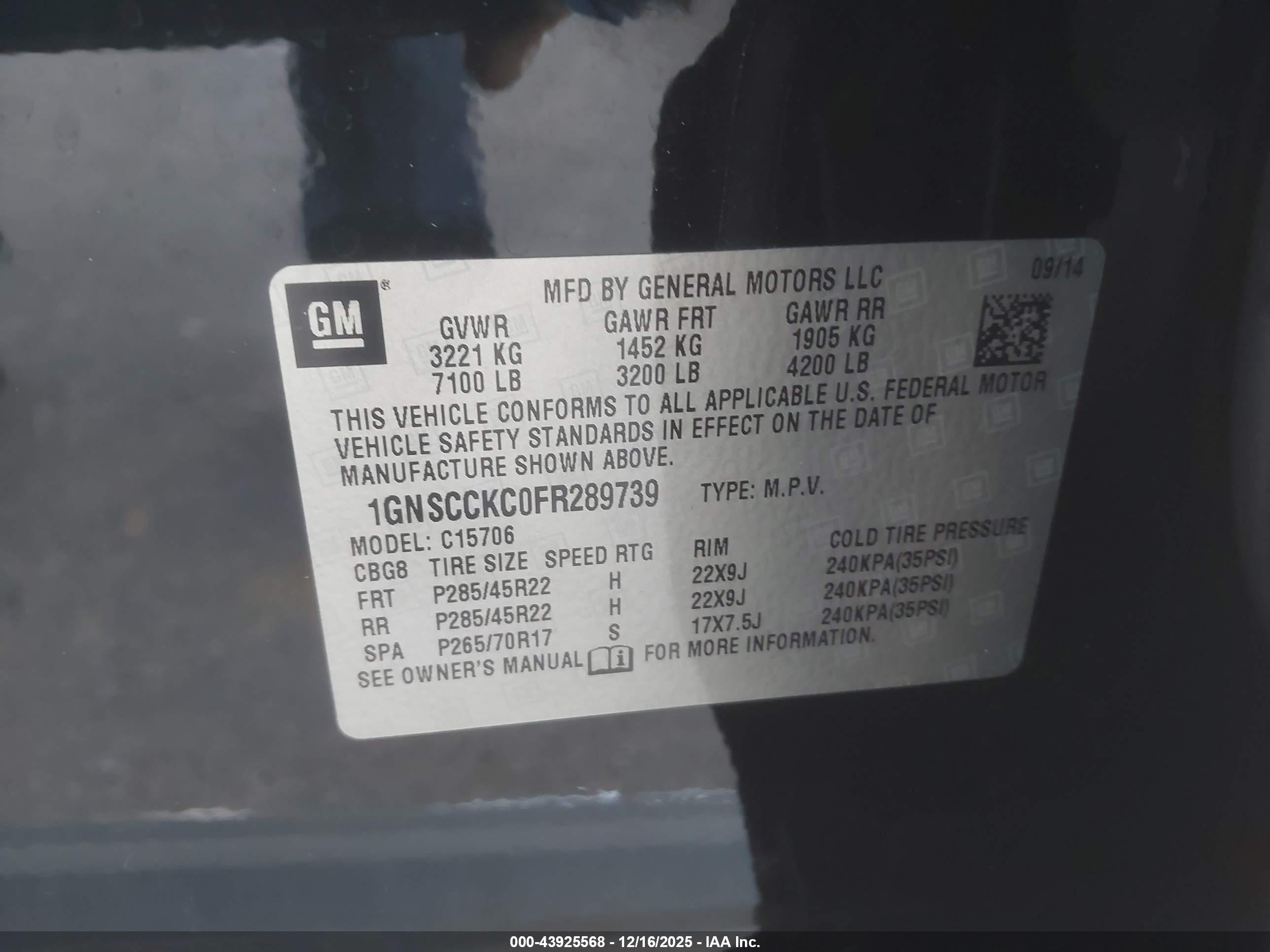 CHEVROLET TAHOE image 9