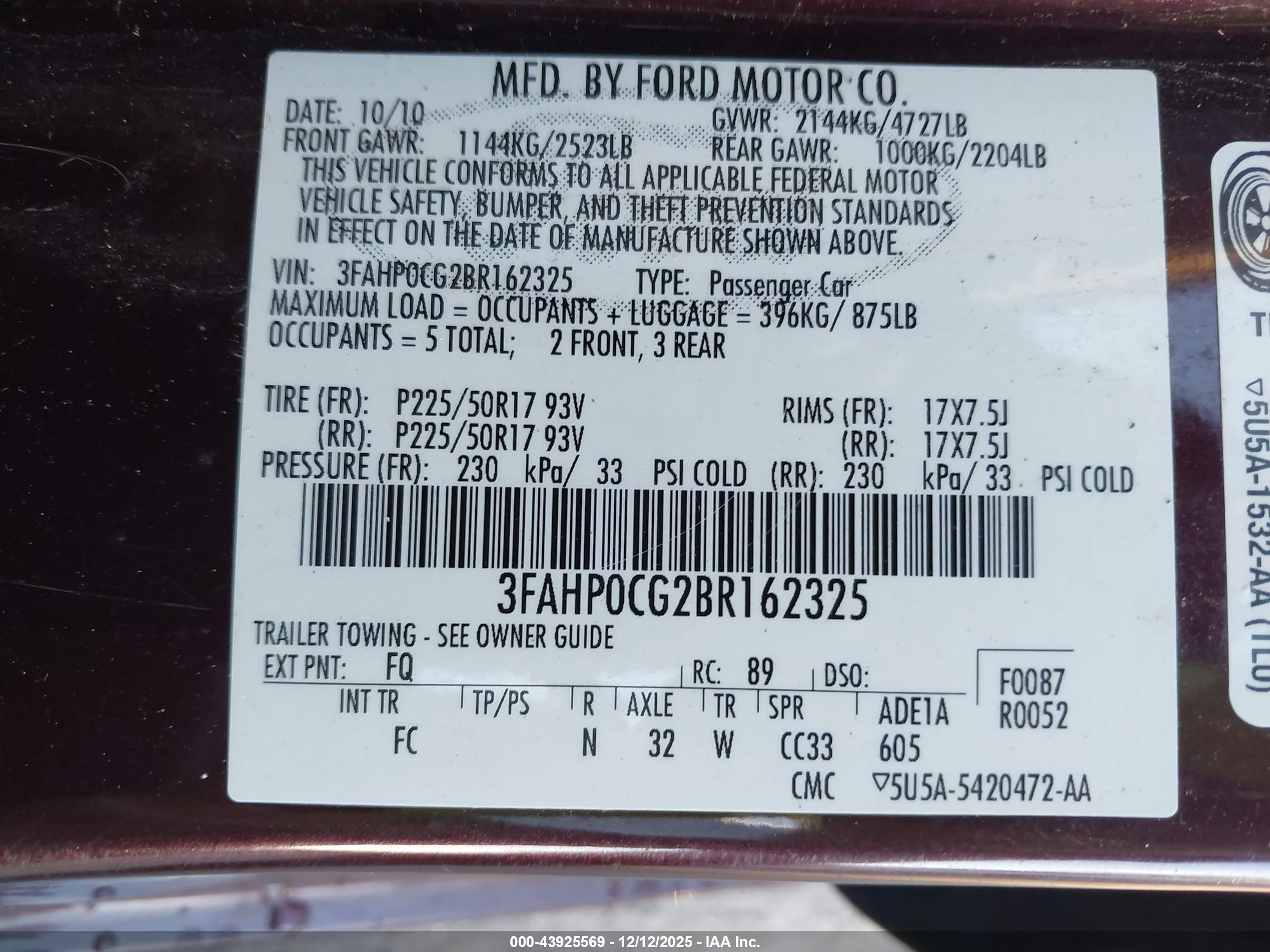 FORD FUSION image 9