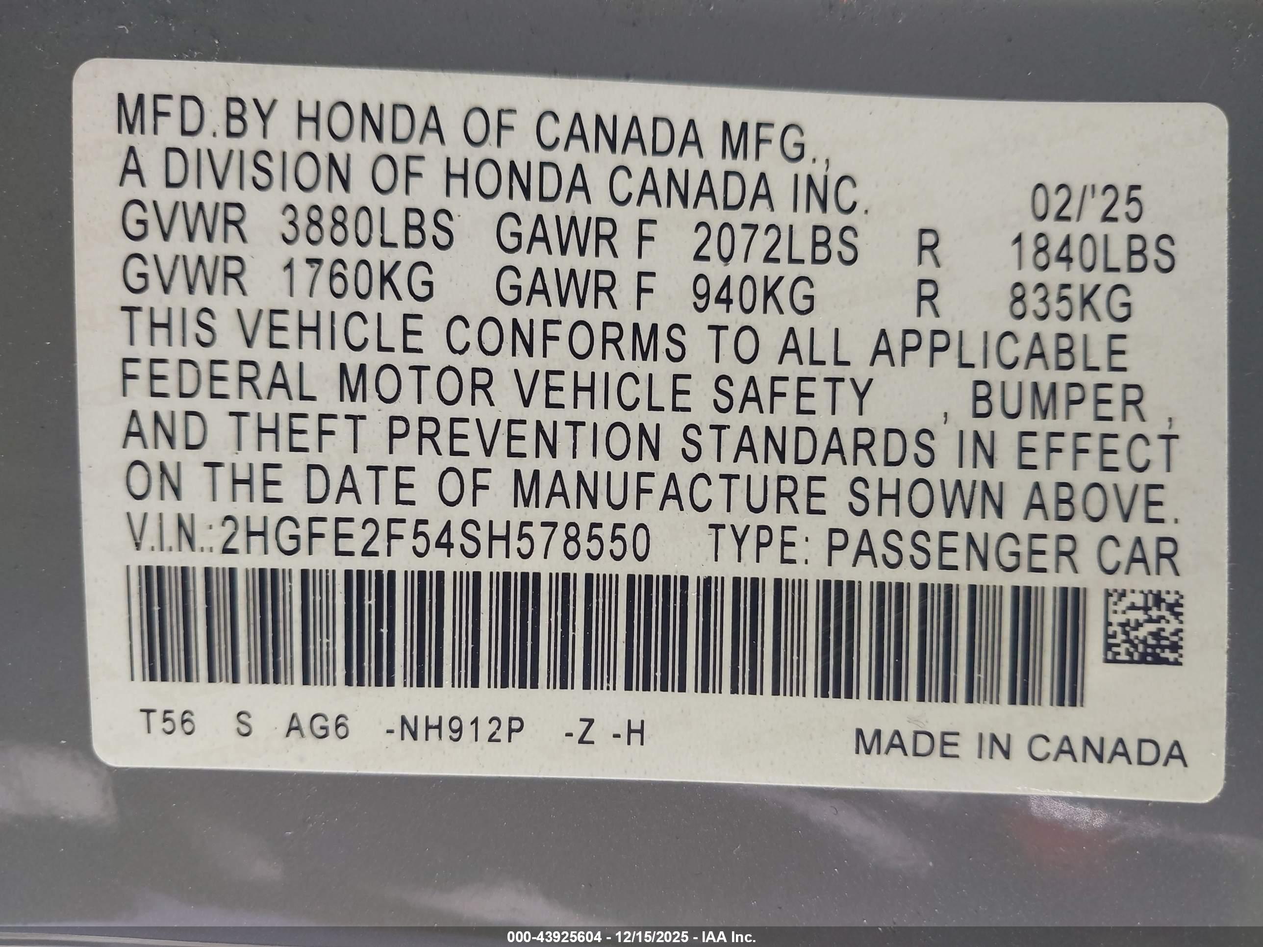 HONDA CIVIC image 9
