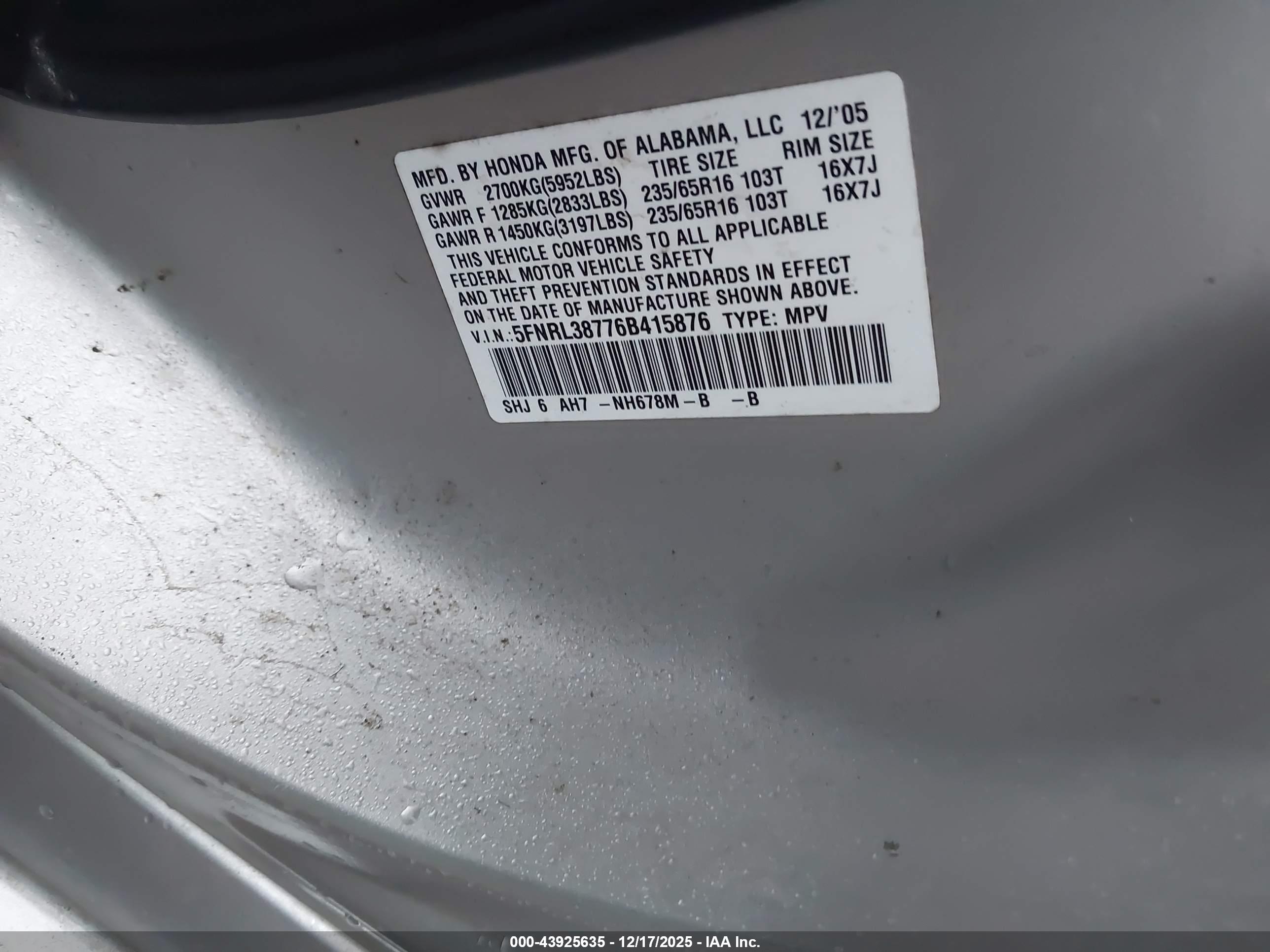 HONDA ODYSSEY image 9