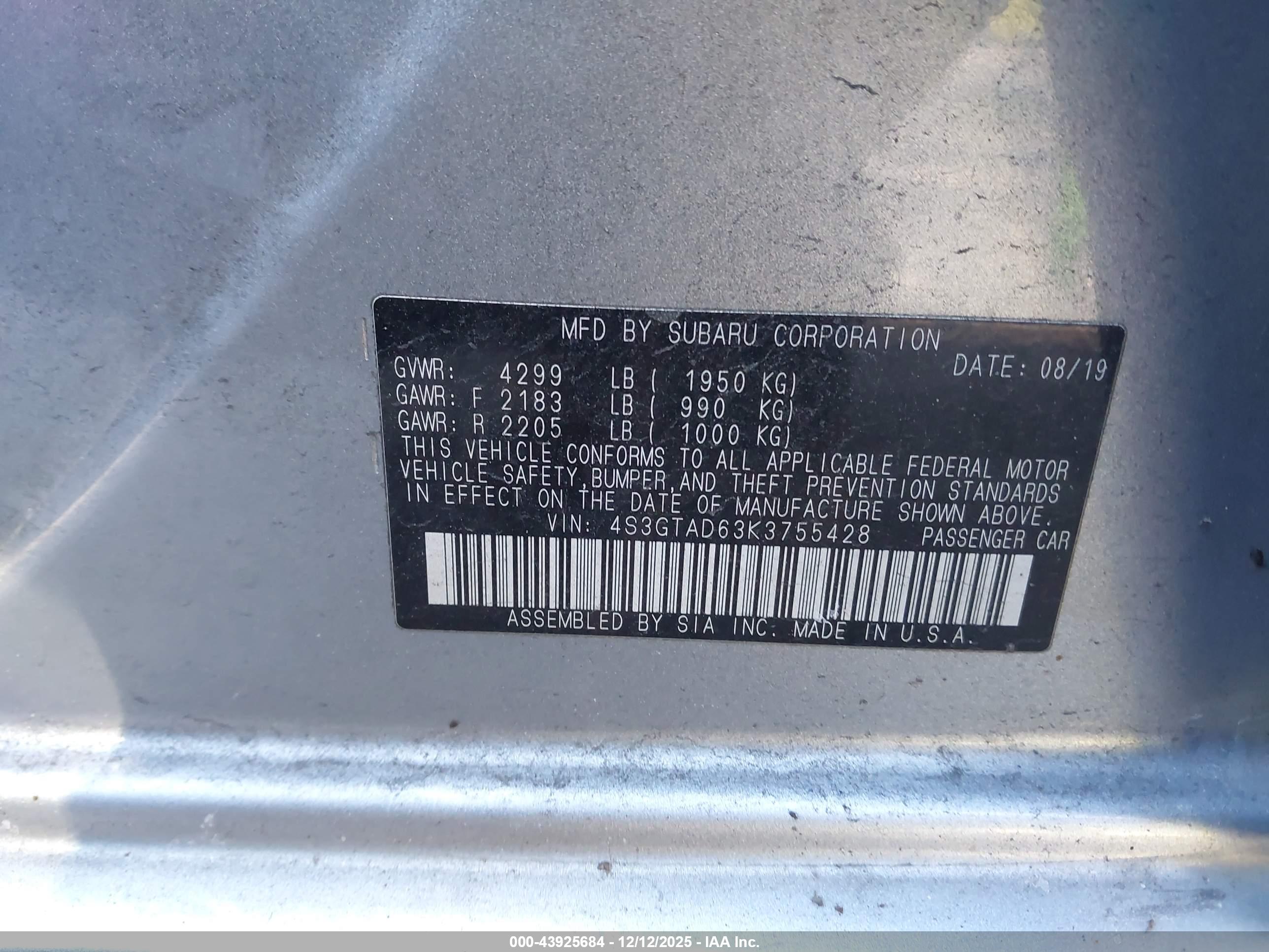 SUBARU IMPREZA image 9