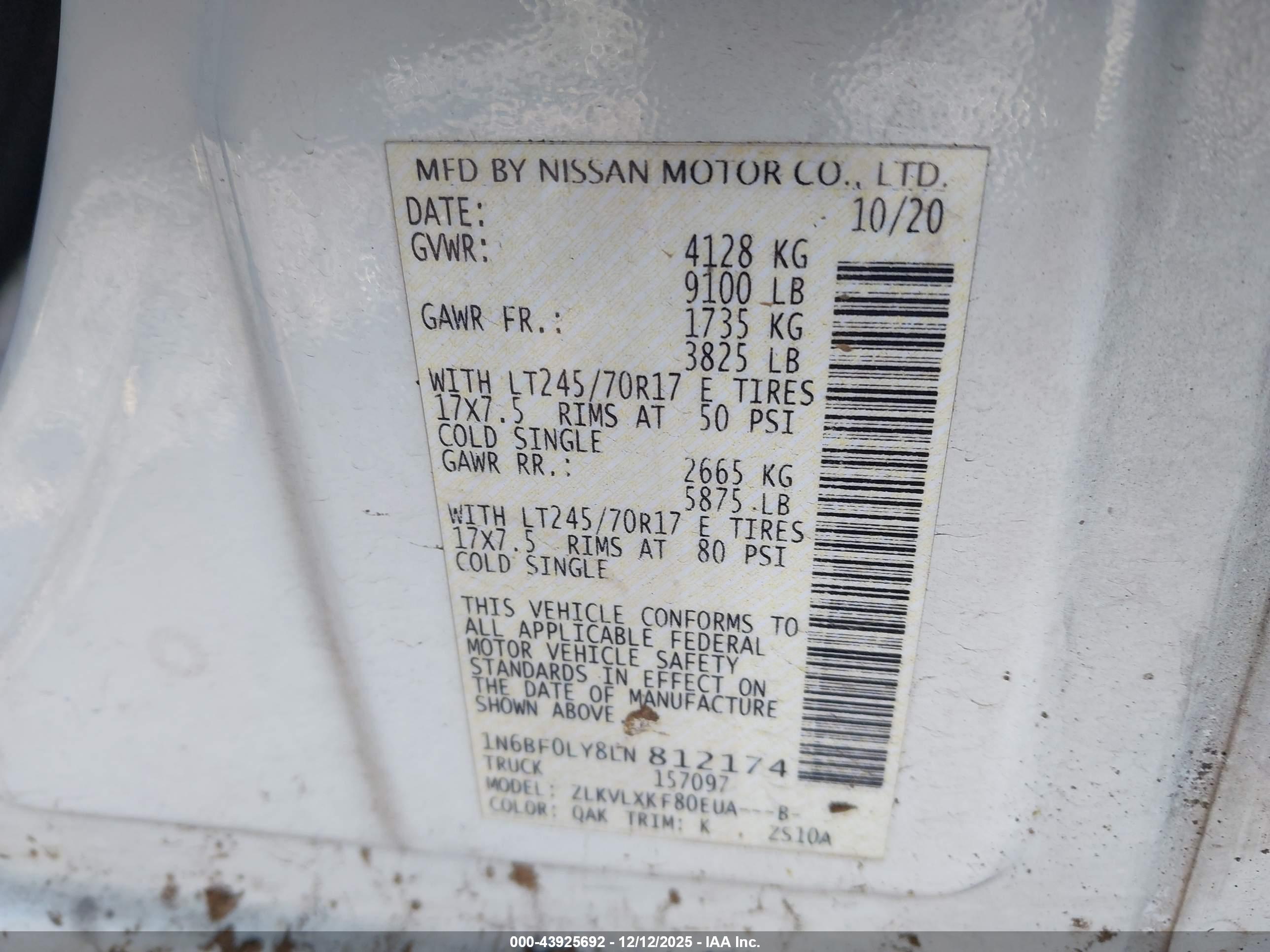 NISSAN NV image 9