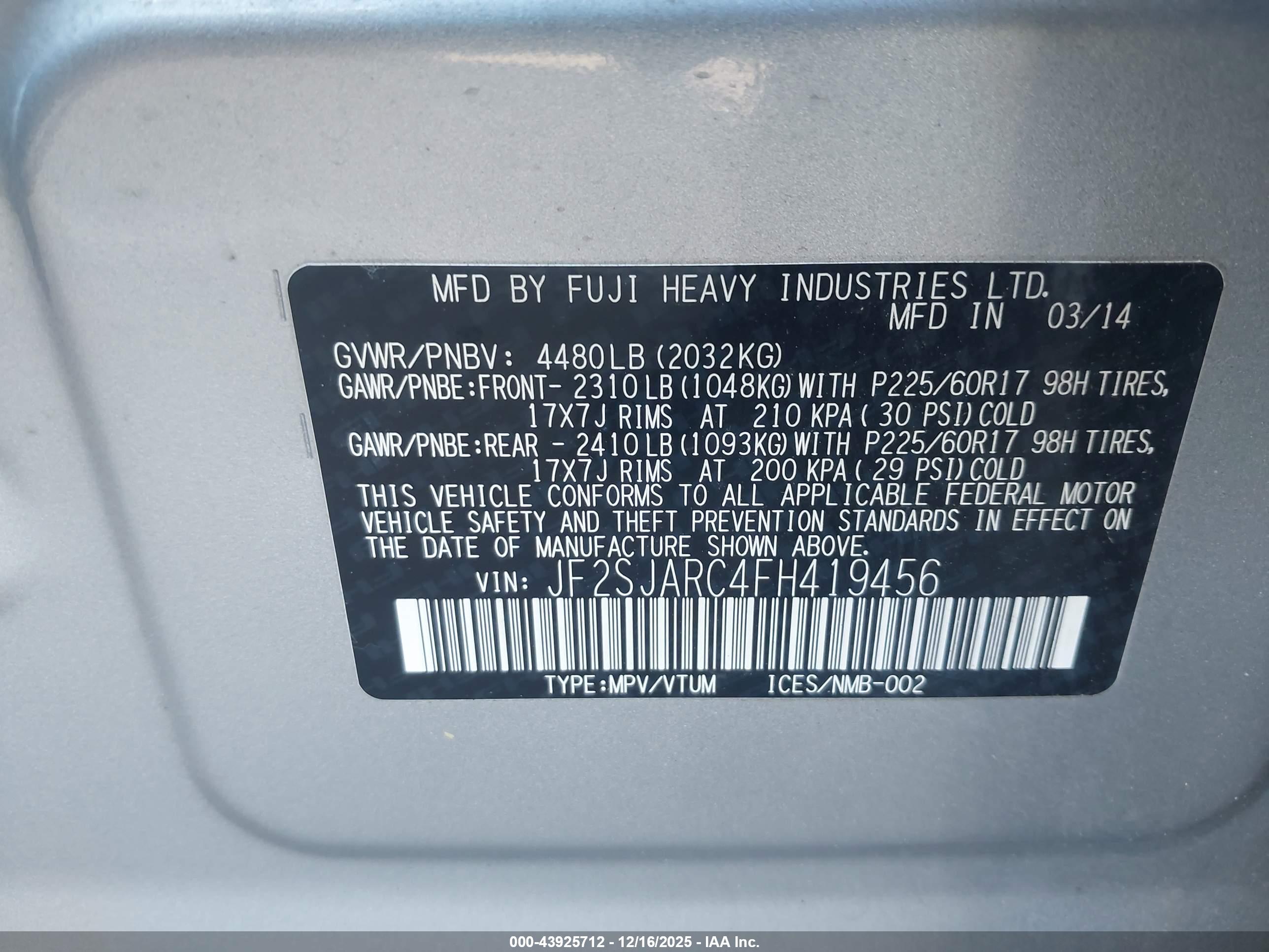 SUBARU FORESTER image 9