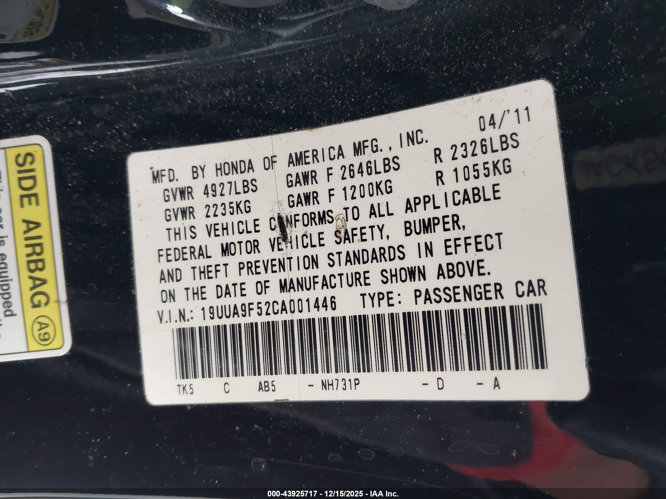 ACURA TL image 9