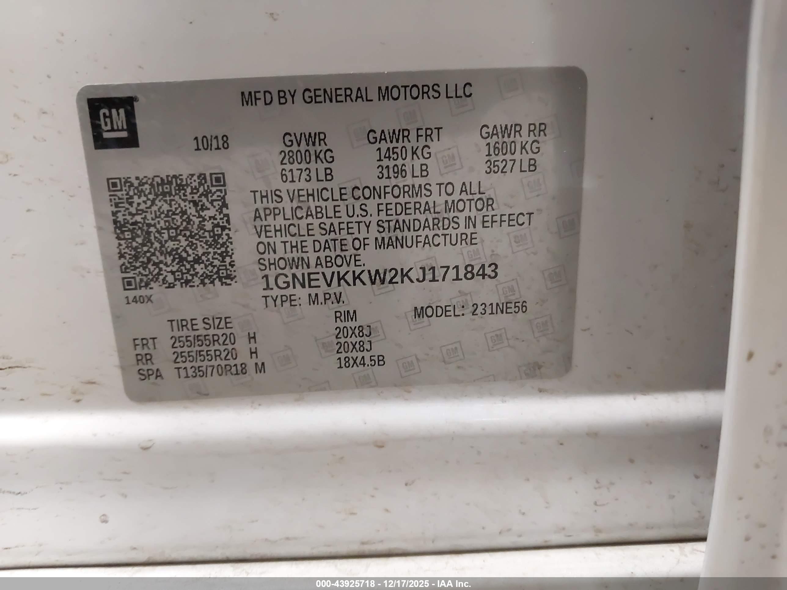 CHEVROLET TRAVERSE image 9
