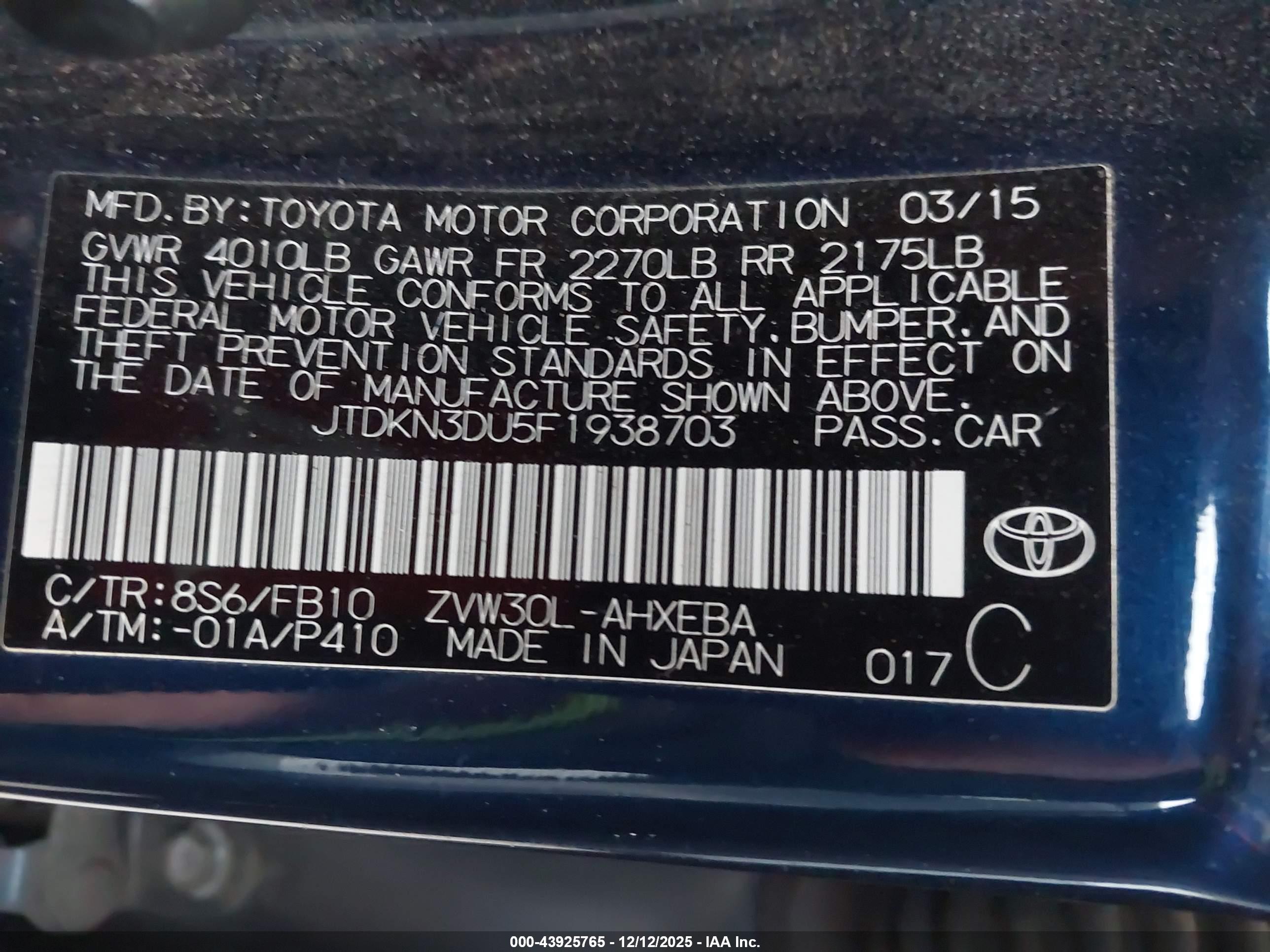 TOYOTA PRIUS image 9