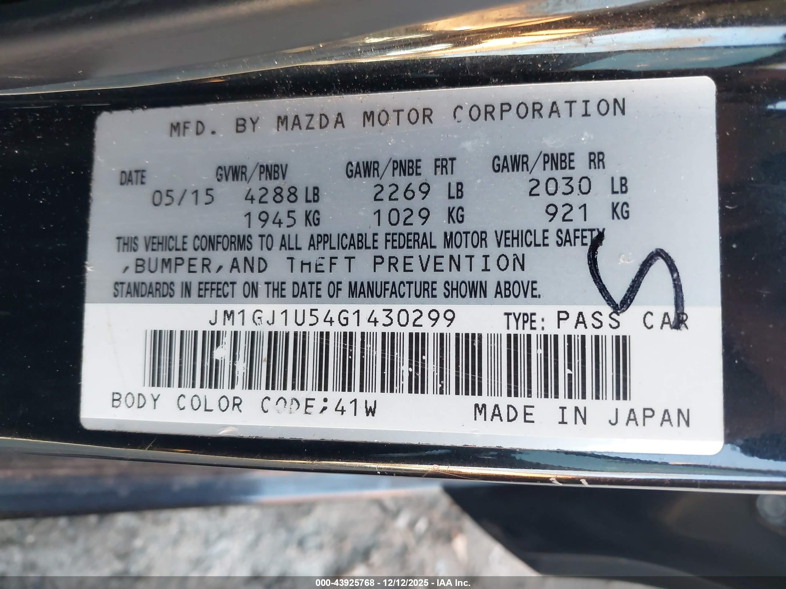 MAZDA MAZDA6 image 9