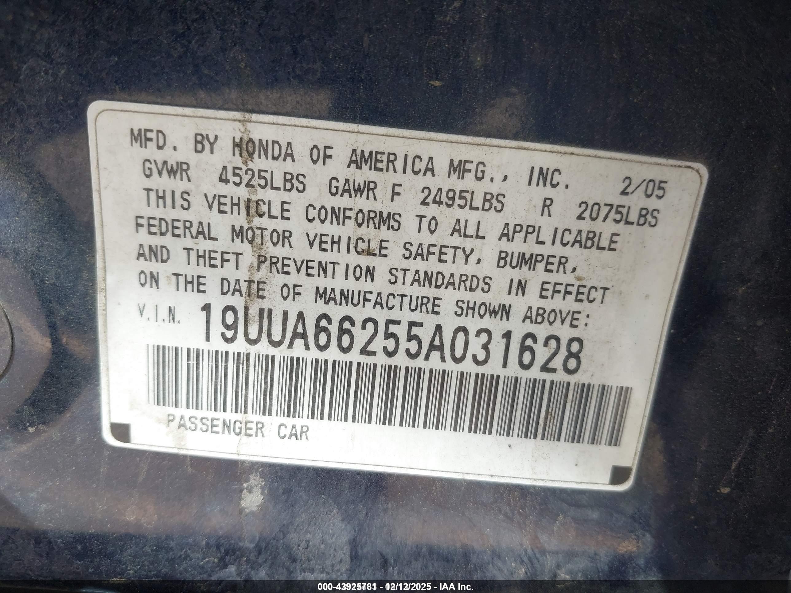 ACURA TL image 9