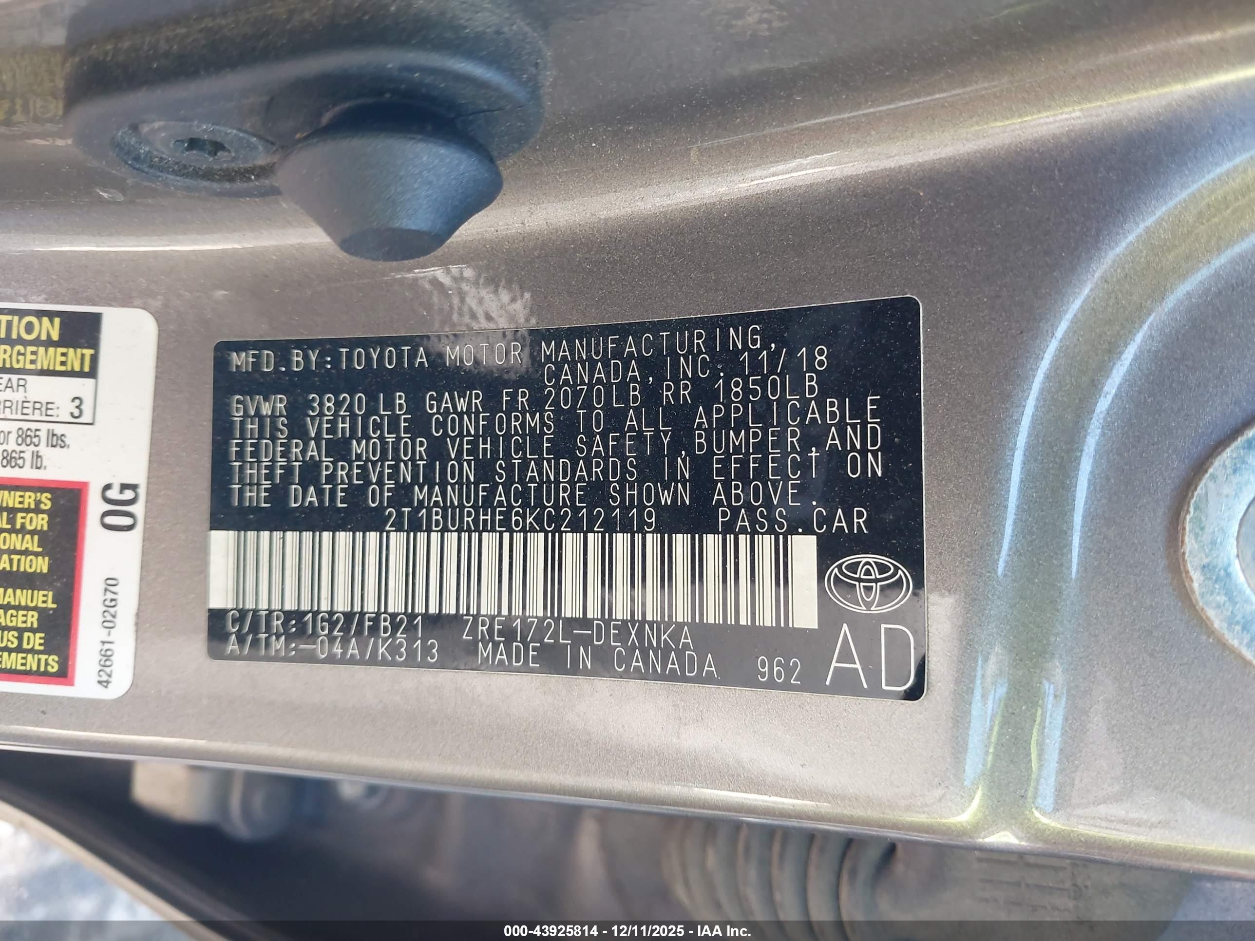 TOYOTA COROLLA image 9