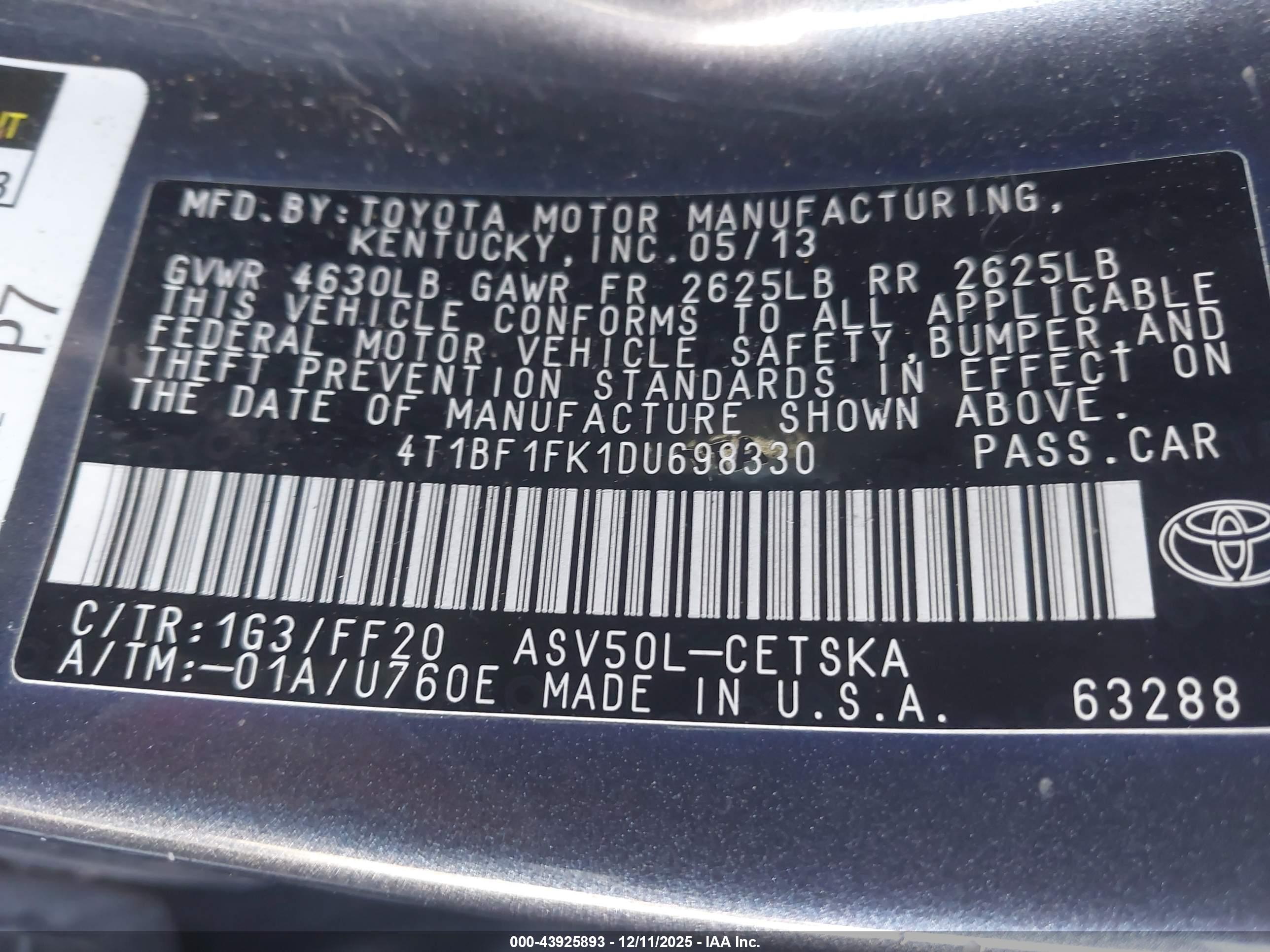 TOYOTA CAMRY image 9