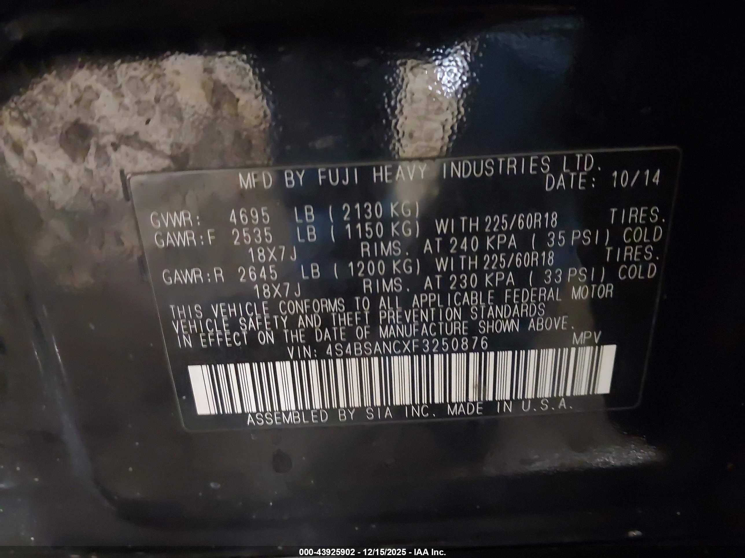 SUBARU OUTBACK image 9