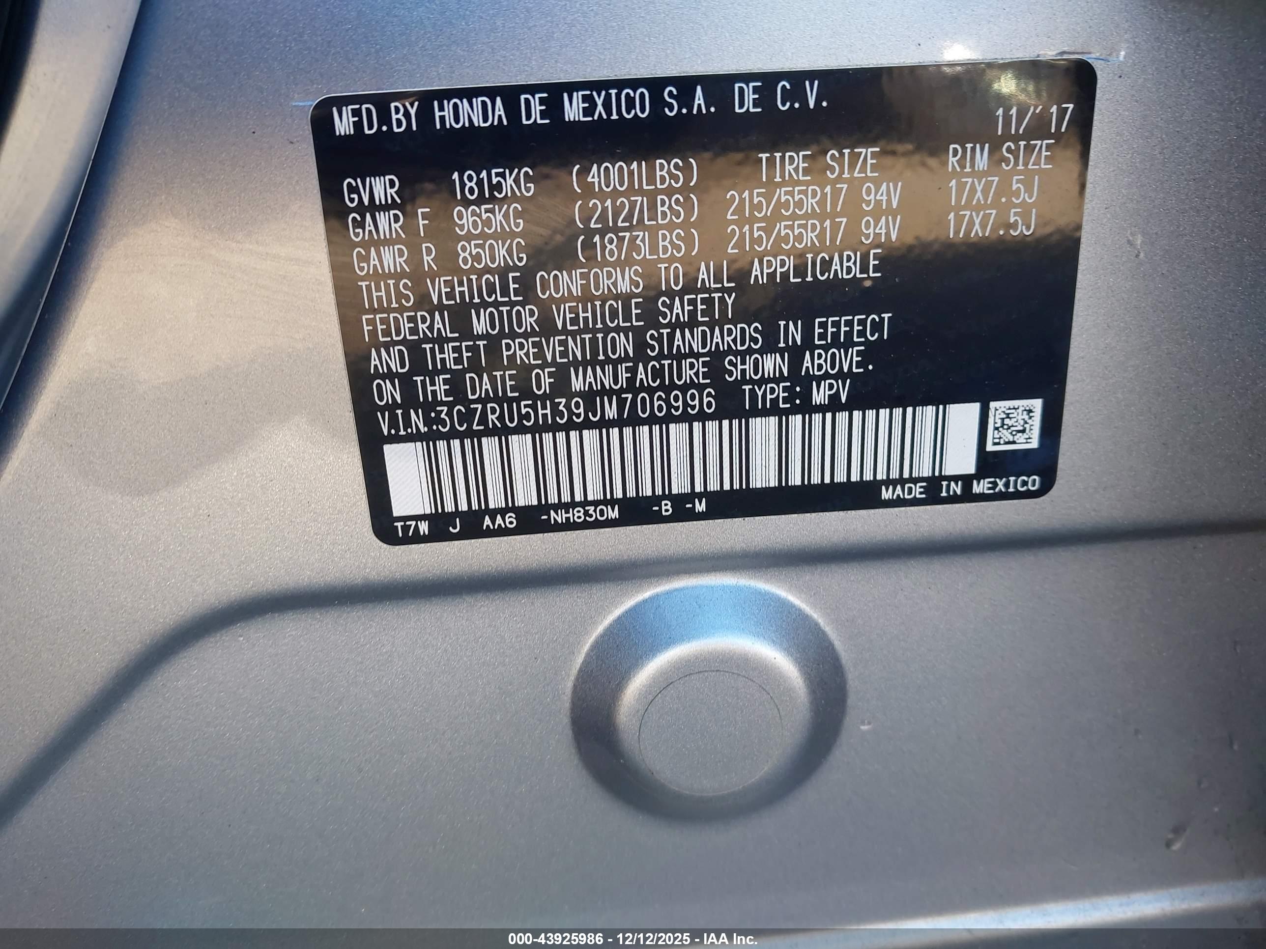 HONDA HR-V image 9