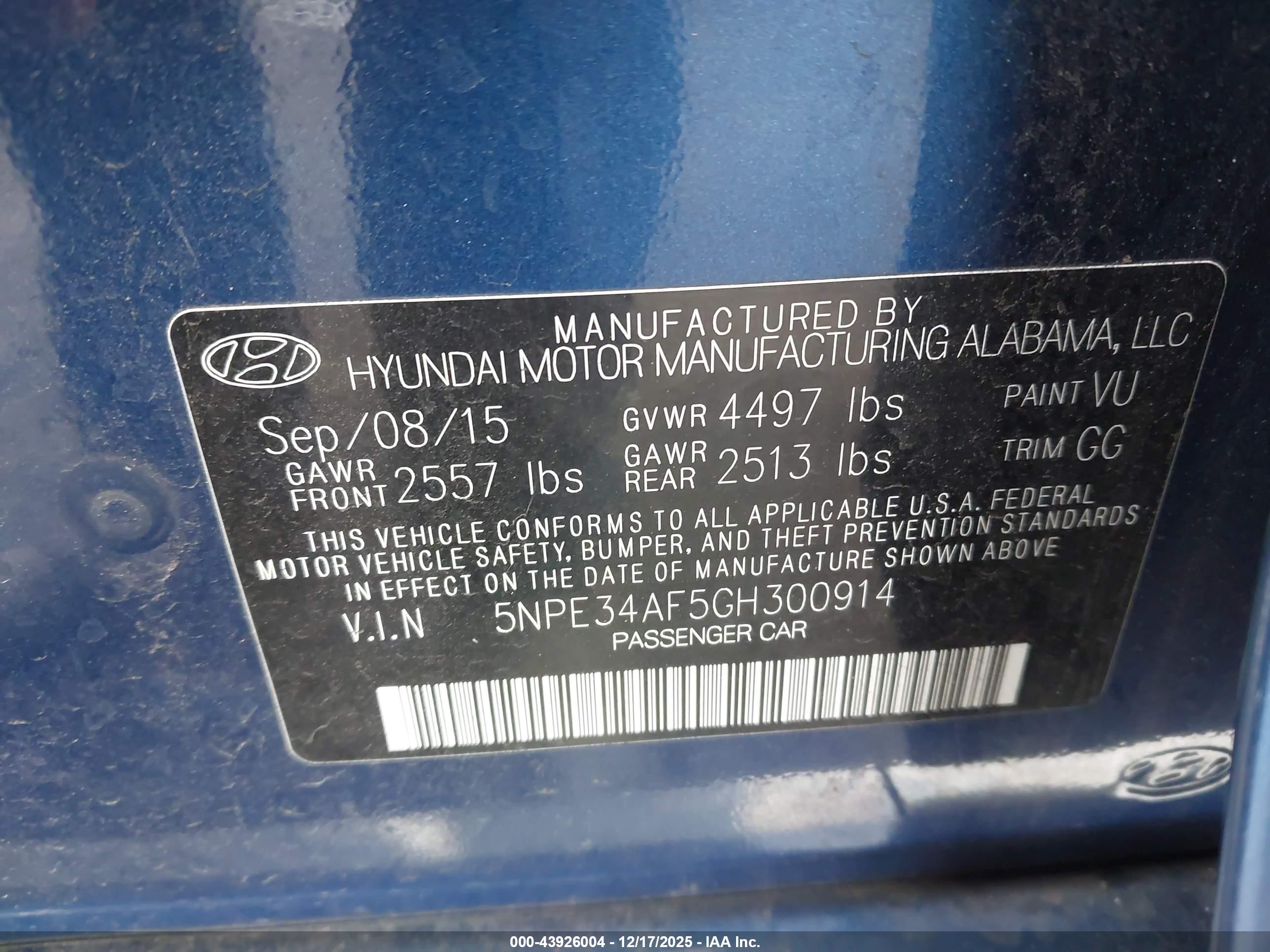 HYUNDAI SONATA image 9