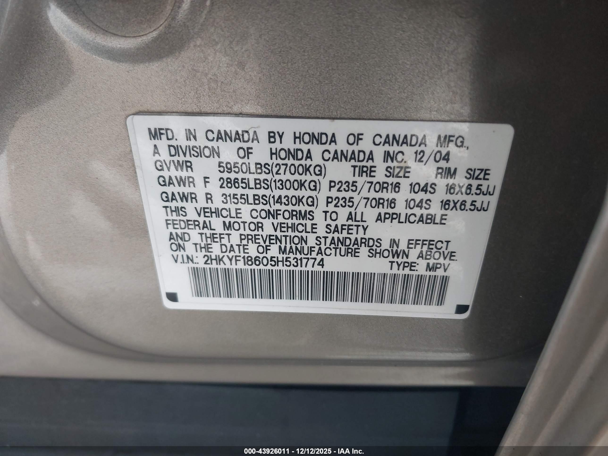 HONDA PILOT image 9