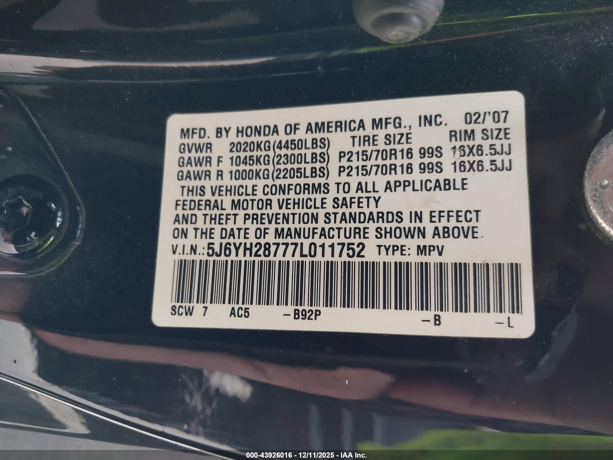 HONDA ELEMENT image 9
